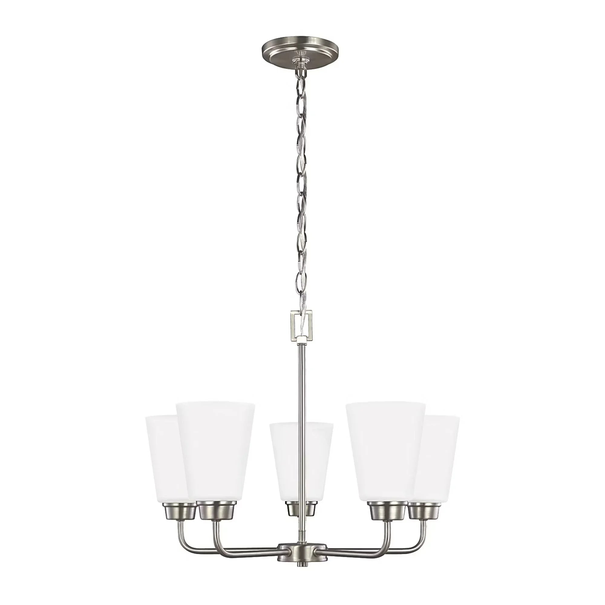 Kerrville 20" 5-Light Chandelier, Brushed Nickel Finish