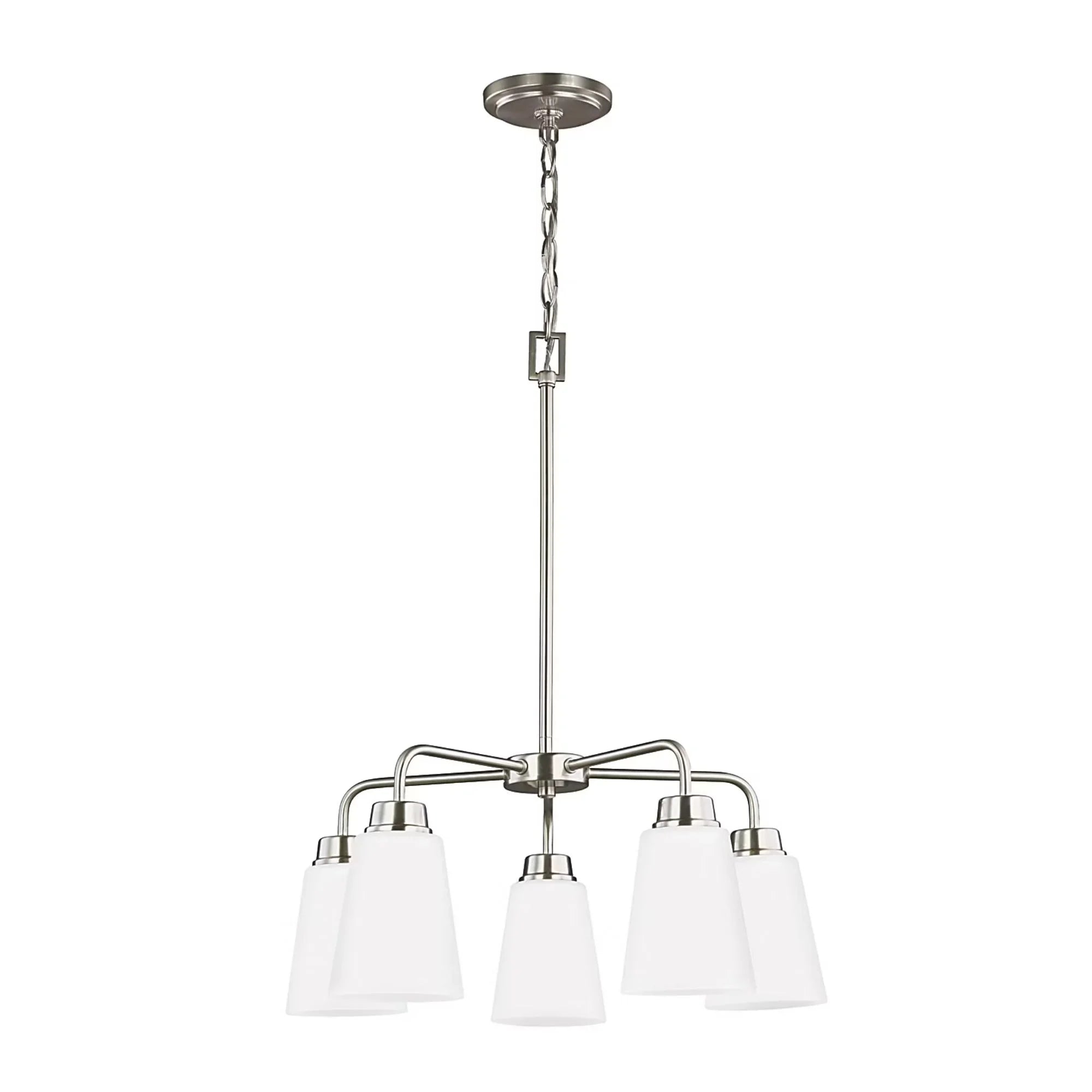 Kerrville 20" 5-Light Chandelier, Brushed Nickel Finish