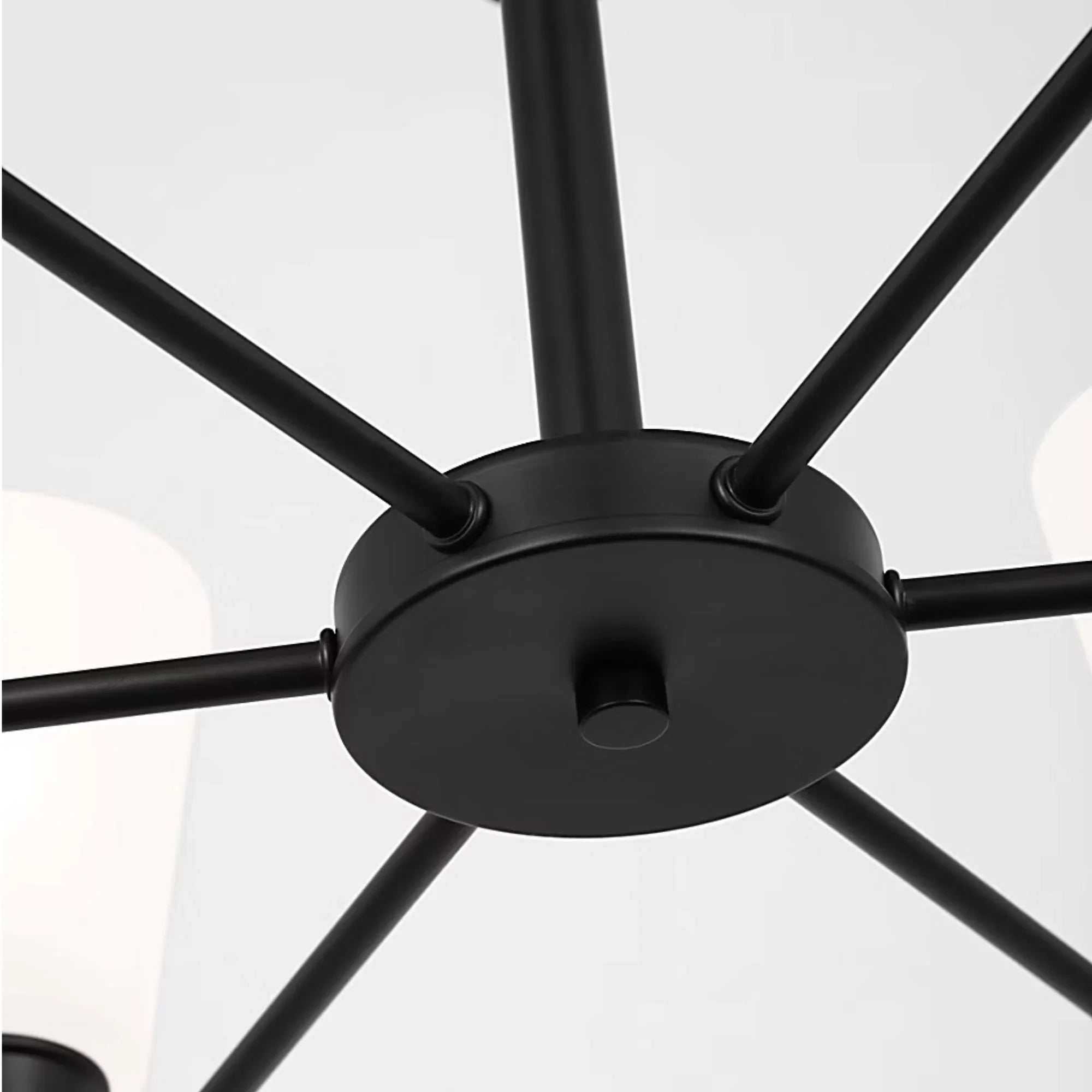 Kerrville 29" 9-Light Chandelier, Midnight Black Finish