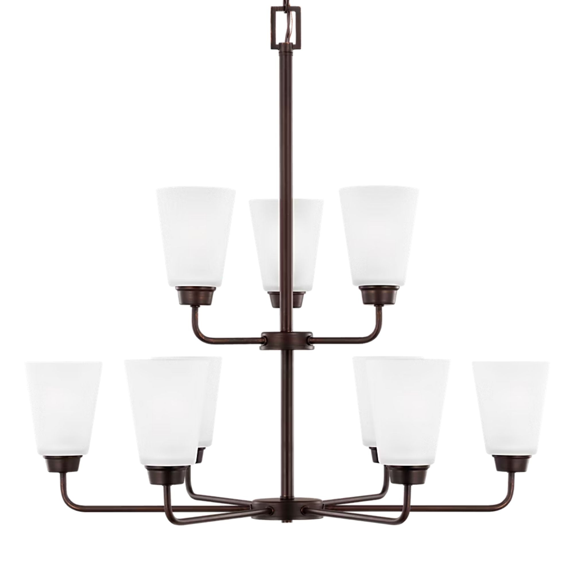 Kerrville 29" 9-Light Chandelier, Bronze Finish