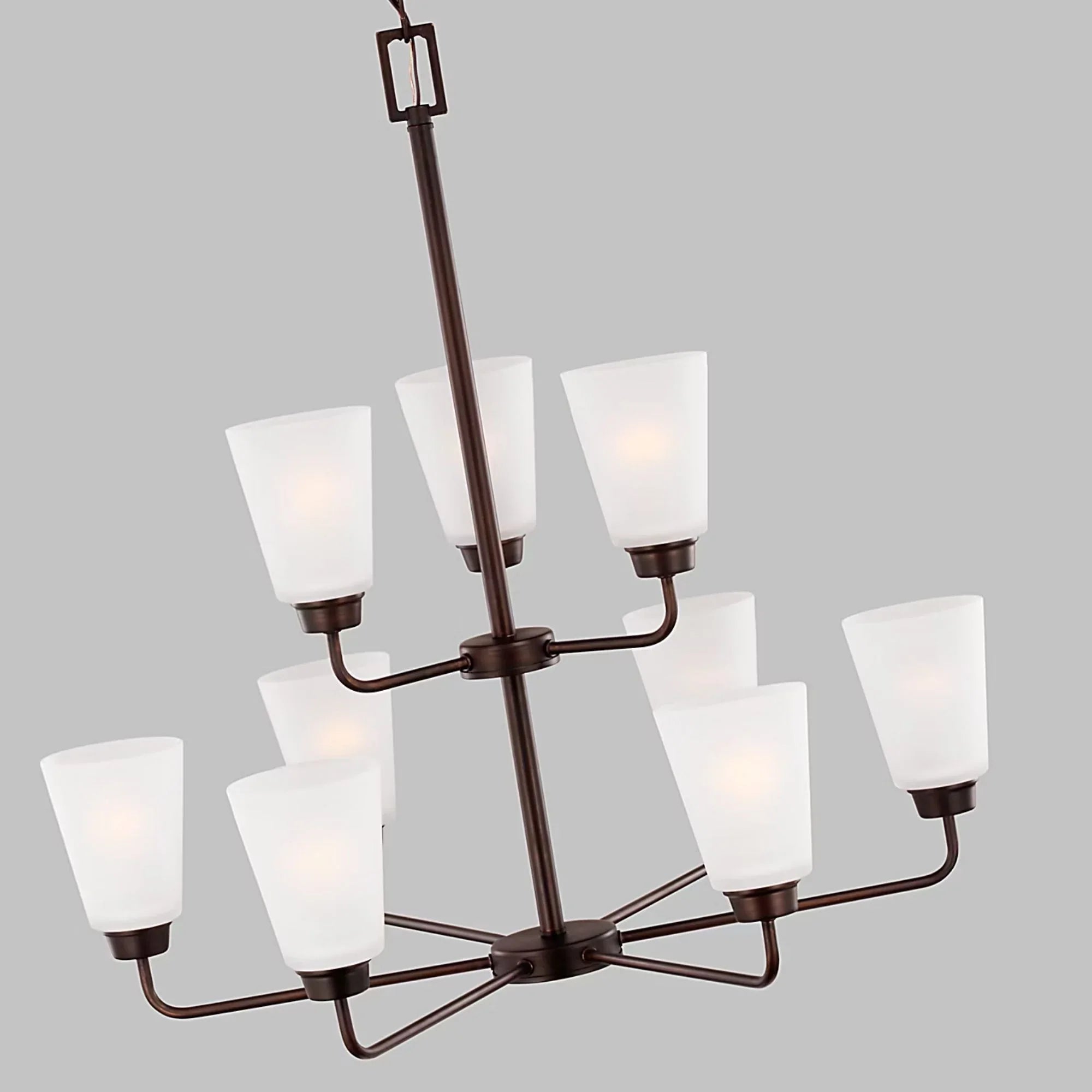 Kerrville 29" 9-Light Chandelier, Bronze Finish