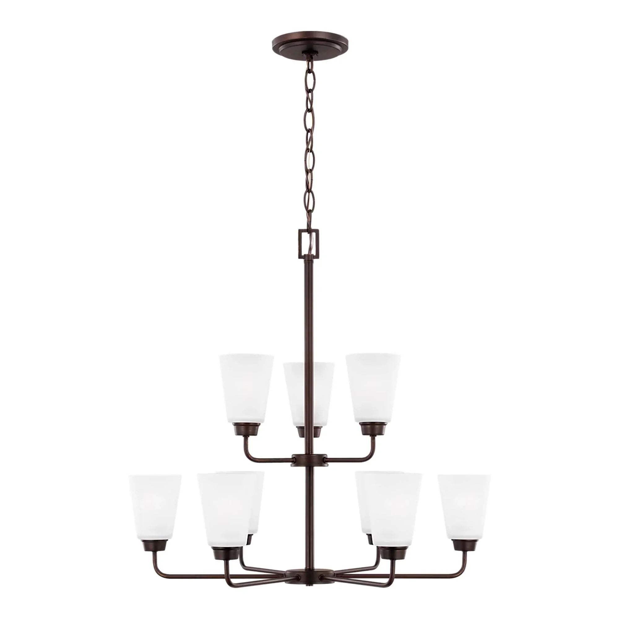 Kerrville 29" 9-Light Chandelier, Bronze Finish