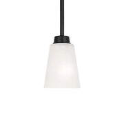 Generation Lighting Kerrville 4" LED Mini Pendant, Midnight Black Finish