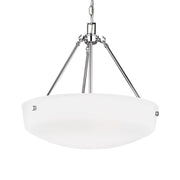 Kerrville 19" 3-Light Pendant, Chrome Finish