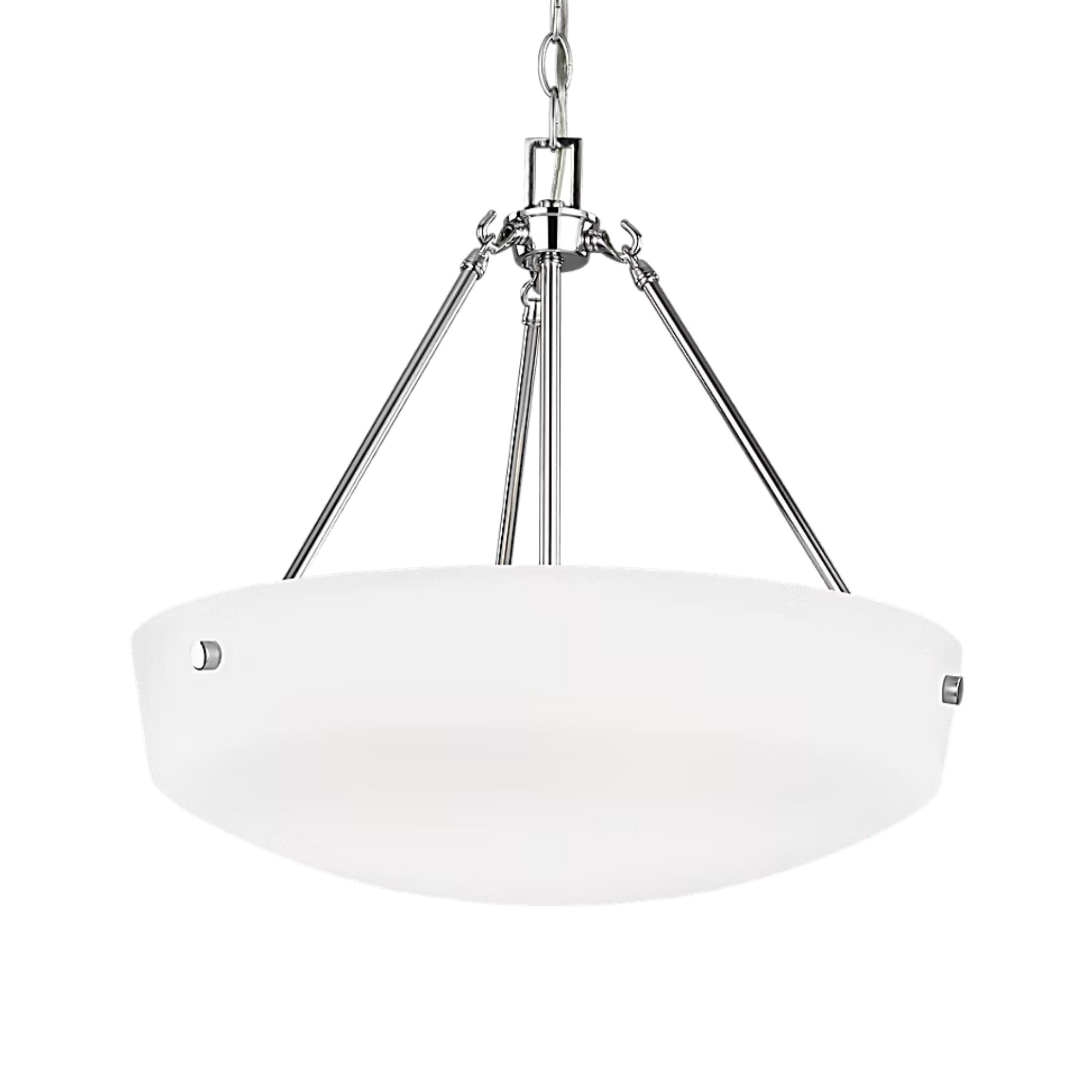 Kerrville 19" 3-Light Pendant, Chrome Finish