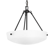 Kerrville 19" 3-Light Pendant, Midnight Black Finish