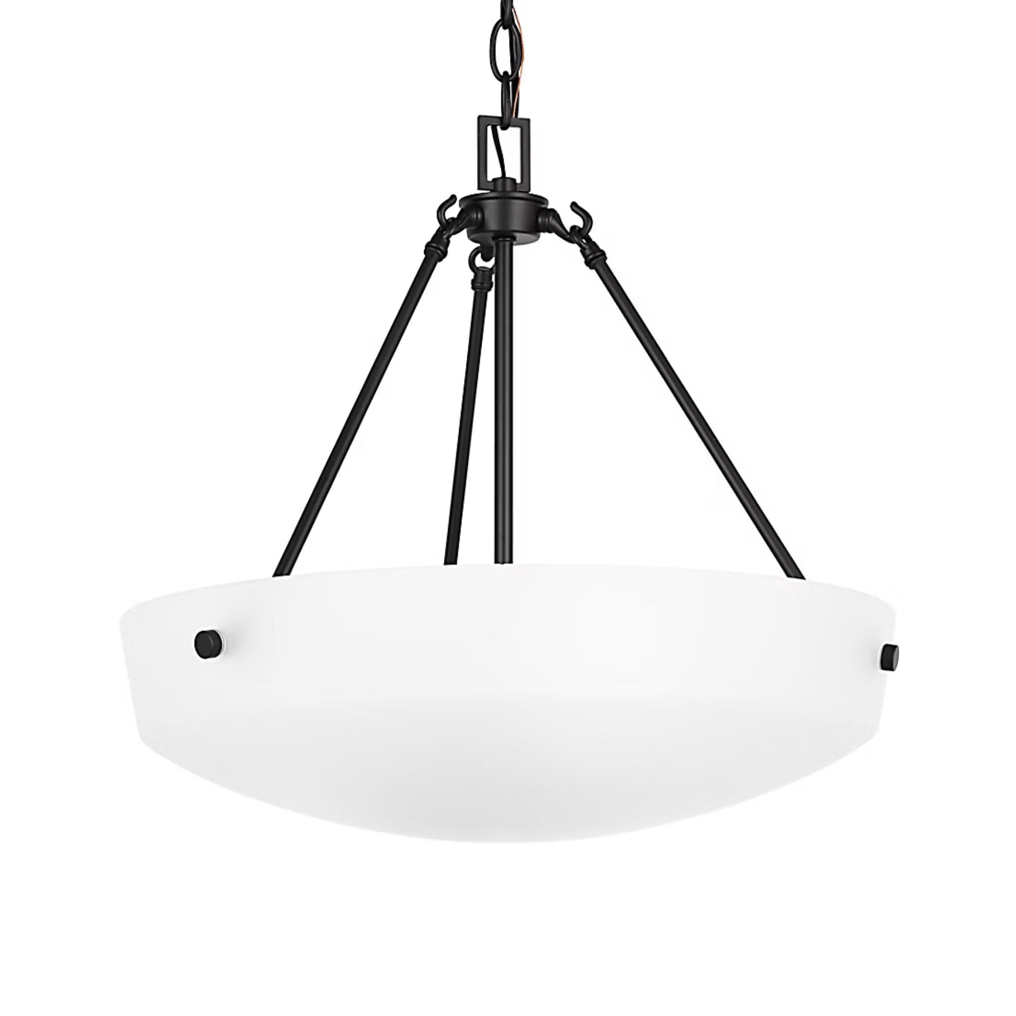 Kerrville 19" 3-Light Pendant, Midnight Black Finish