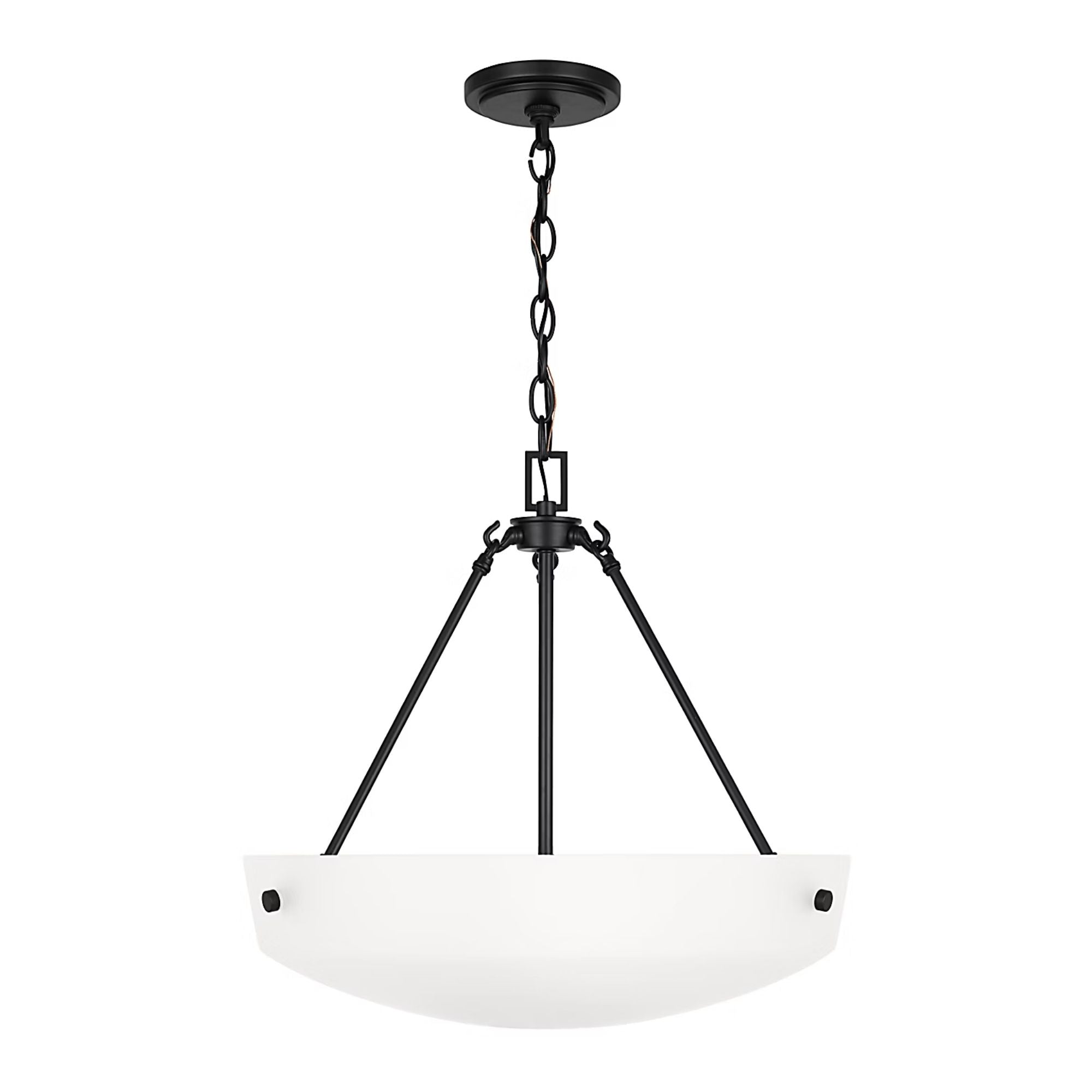 Kerrville 19" 3-Light Pendant, Midnight Black Finish