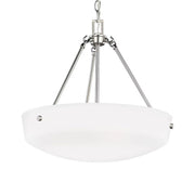 Kerrville 19" 3-Light Pendant, Brushed Nickel Finish