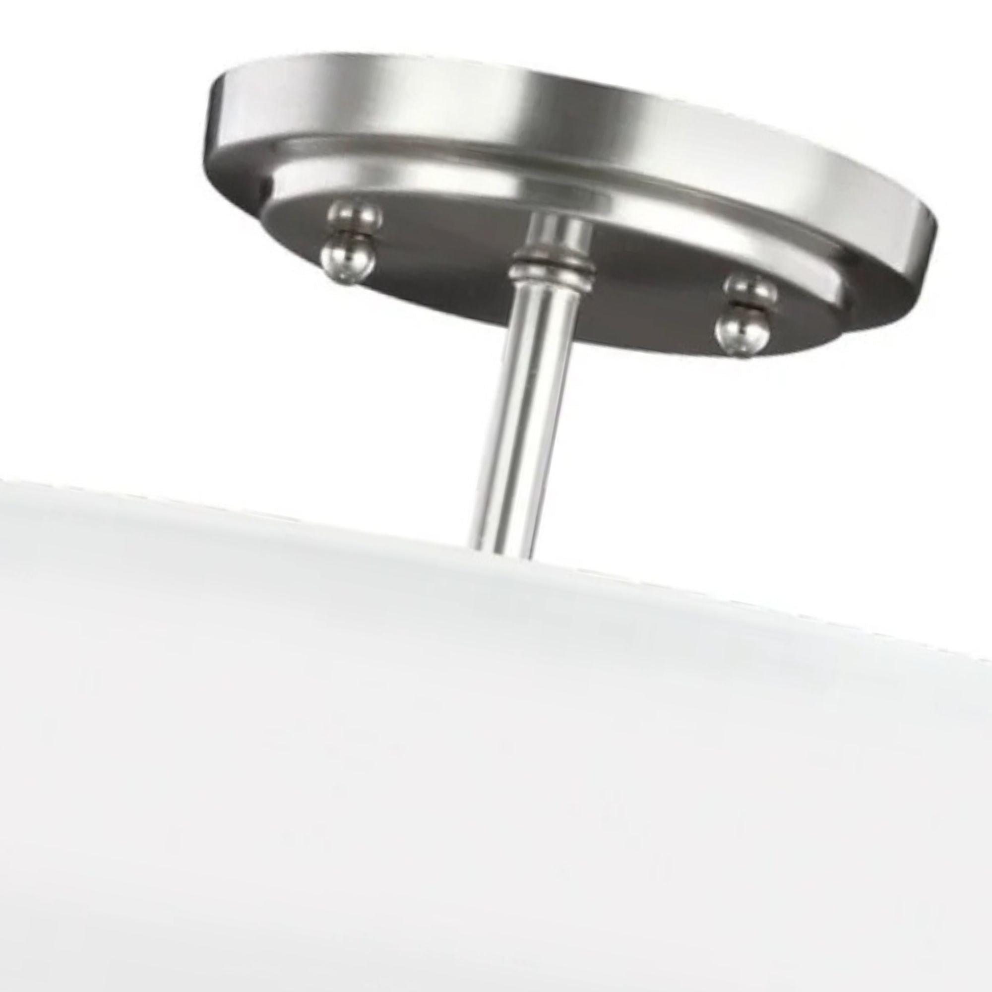 Kerrville 15" 2-Light Semi-Flush Convertible Pendant, Brushed Nickel Finish