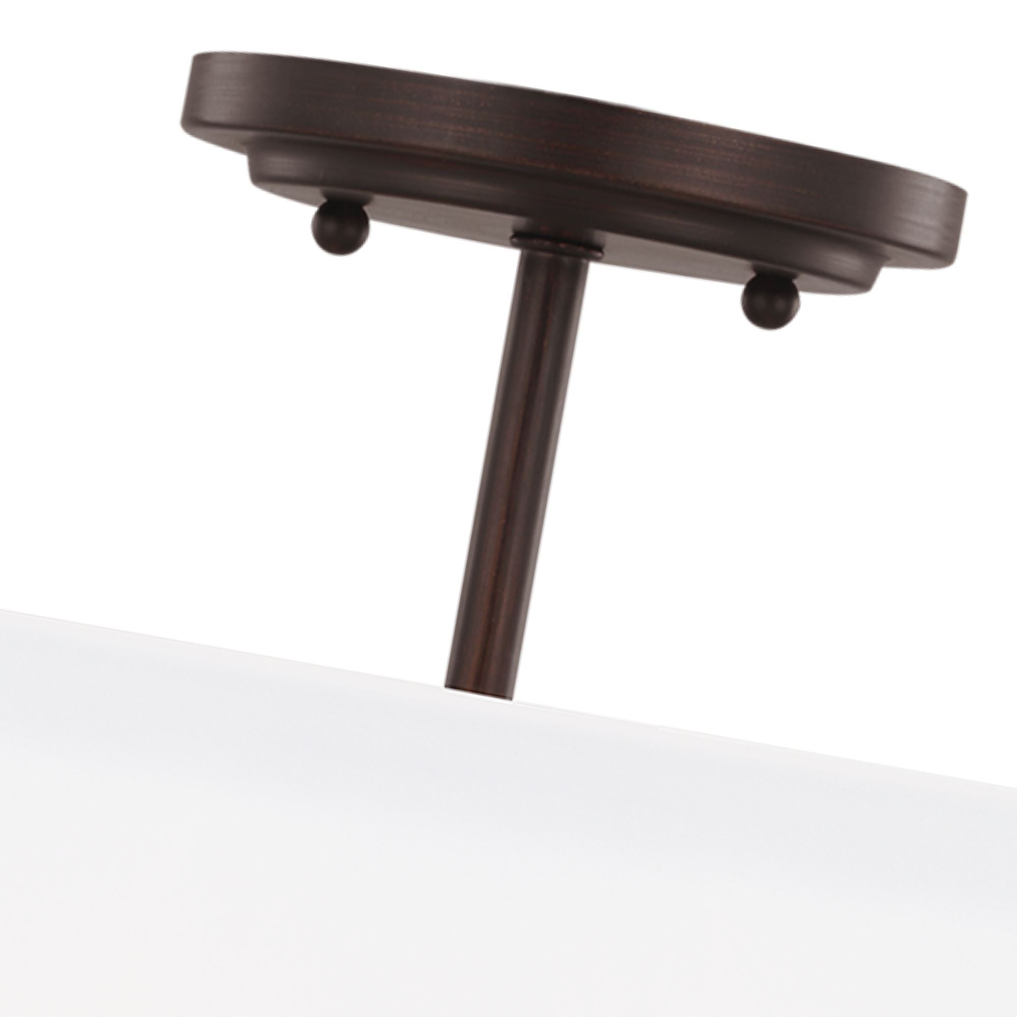Kerrville 15" 2-Light LED Semi-Flush Convertible Pendant, Bronze Finish