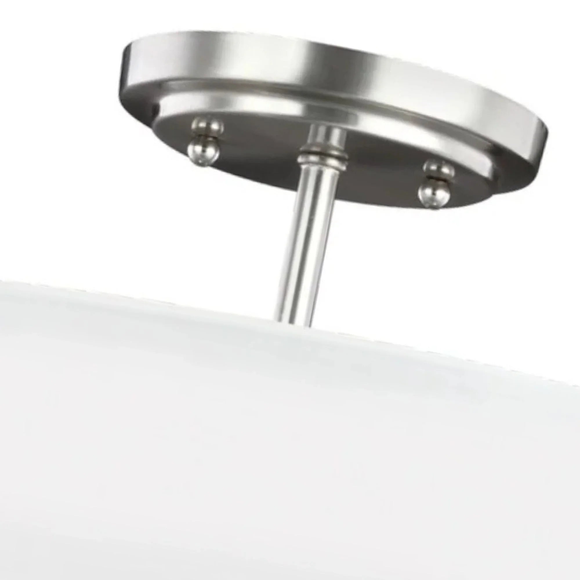 Kerrville 15" 2-Light LED Semi-Flush Convertible Pendant, Brushed Nickel Finish