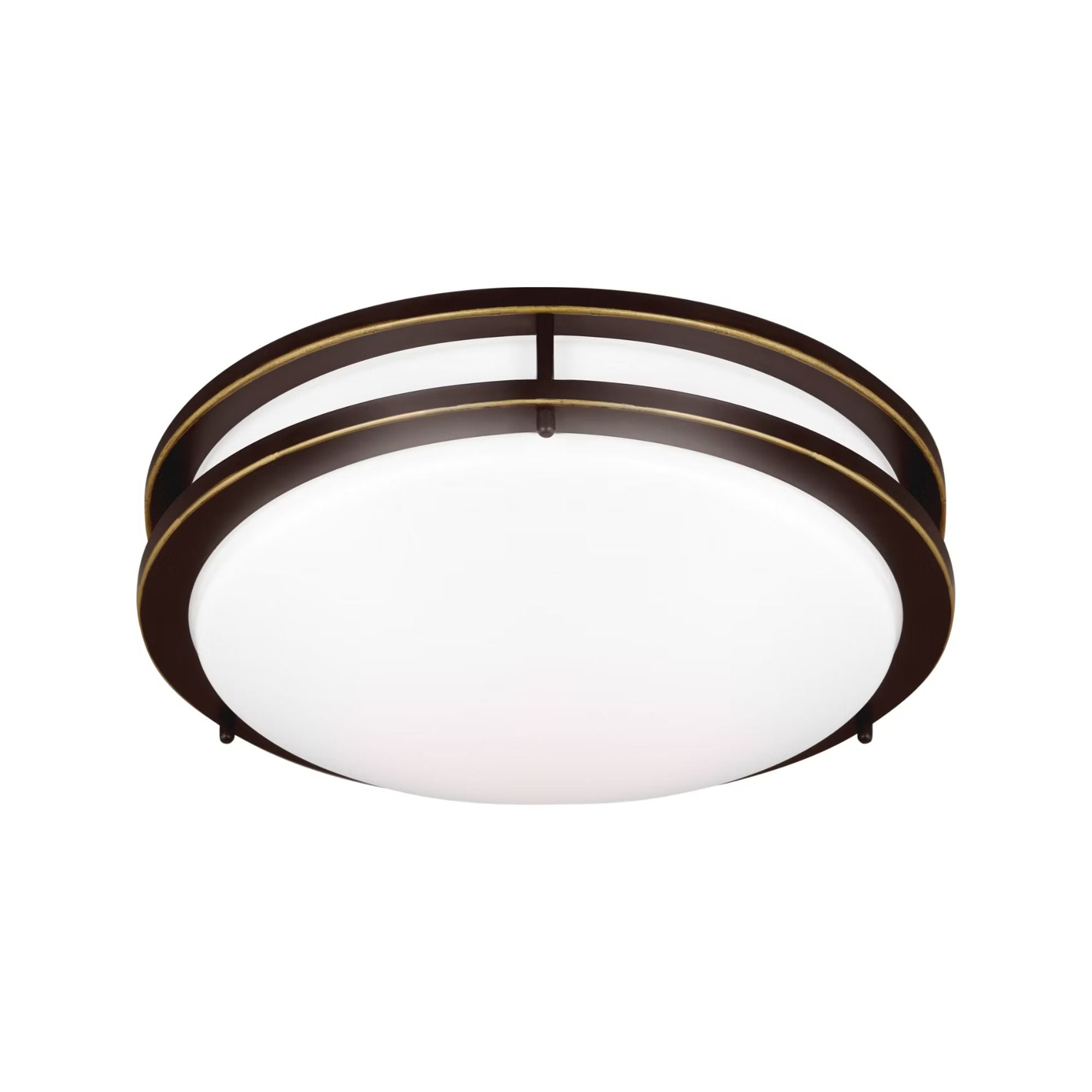 Mahone 15" Medium LED Flush Mount, Antique Bronze Finish