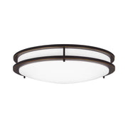 Mahone 18" Large LED Flush Mount, Antique Bronze Finish