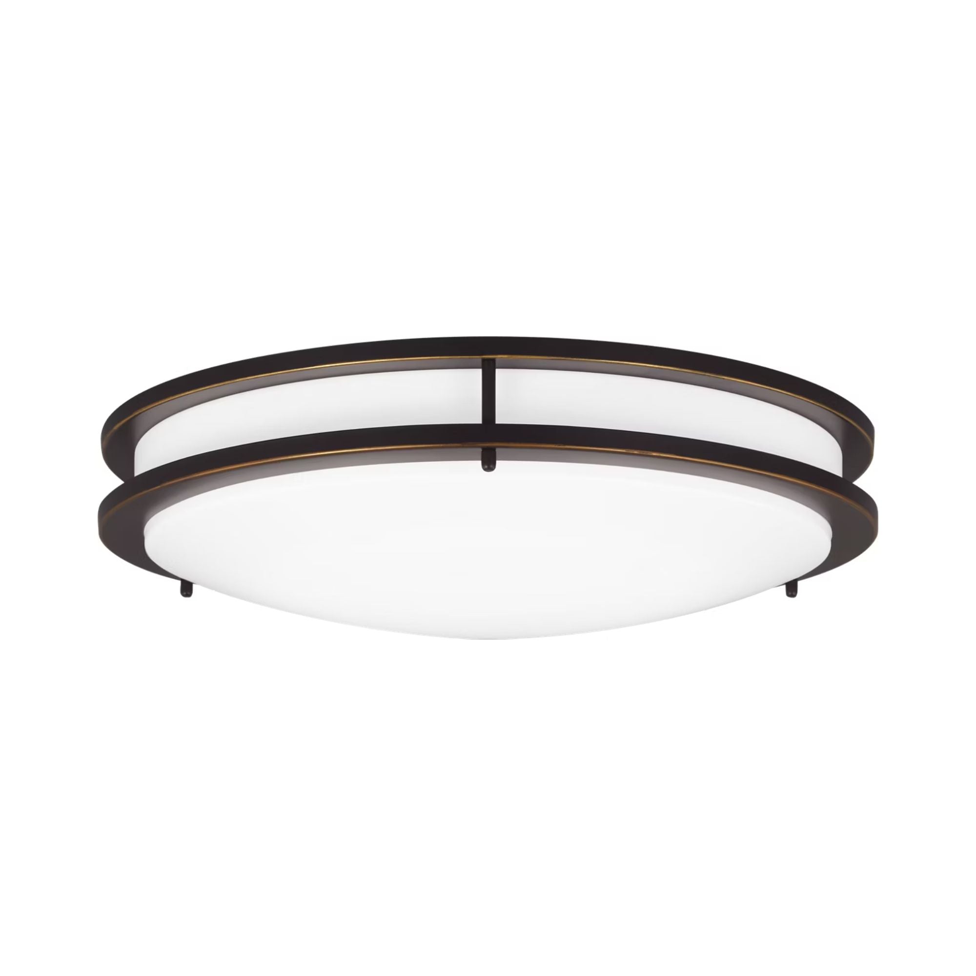 Mahone 18" Large LED Flush Mount, Antique Bronze Finish