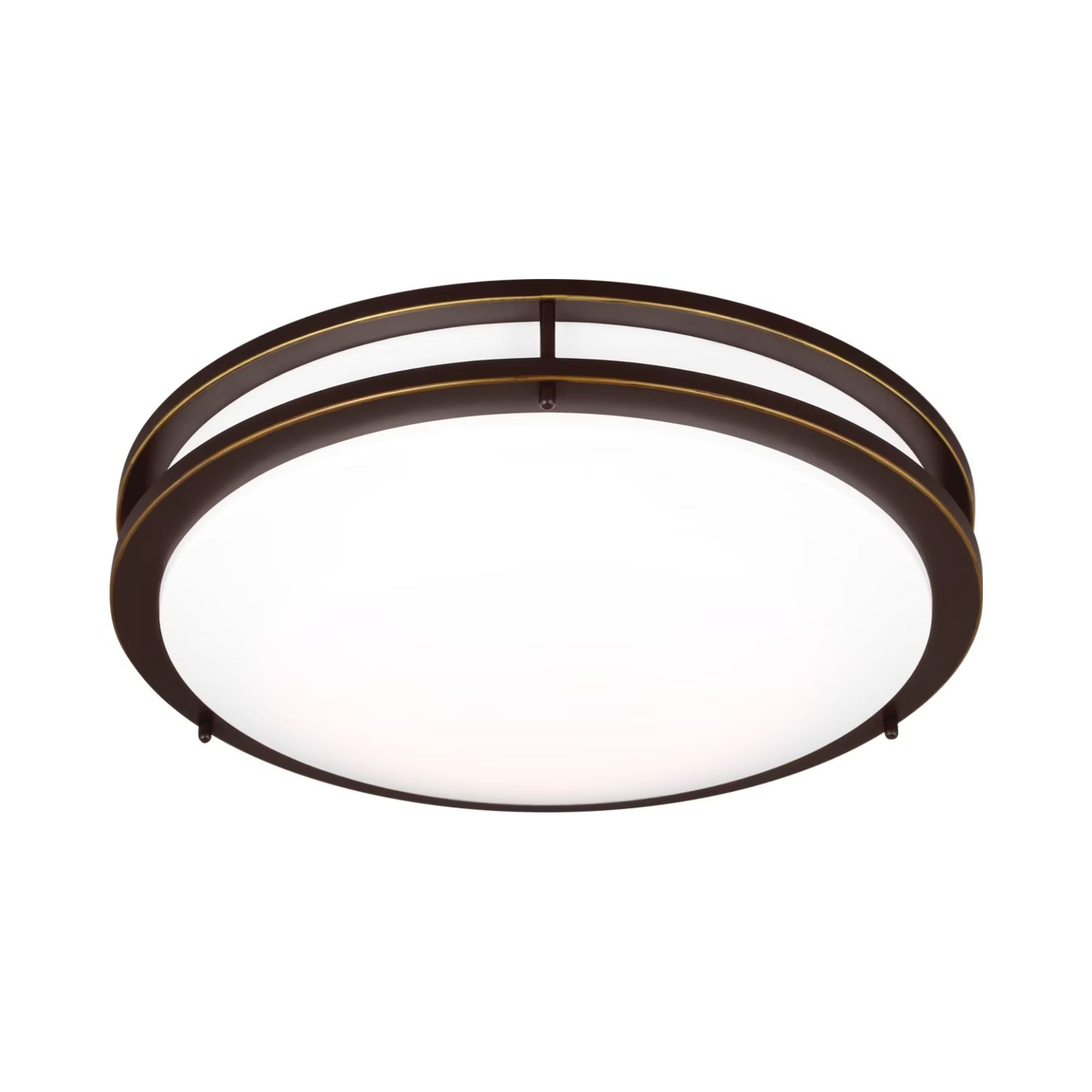 Mahone 18" Large LED Flush Mount, Antique Bronze Finish