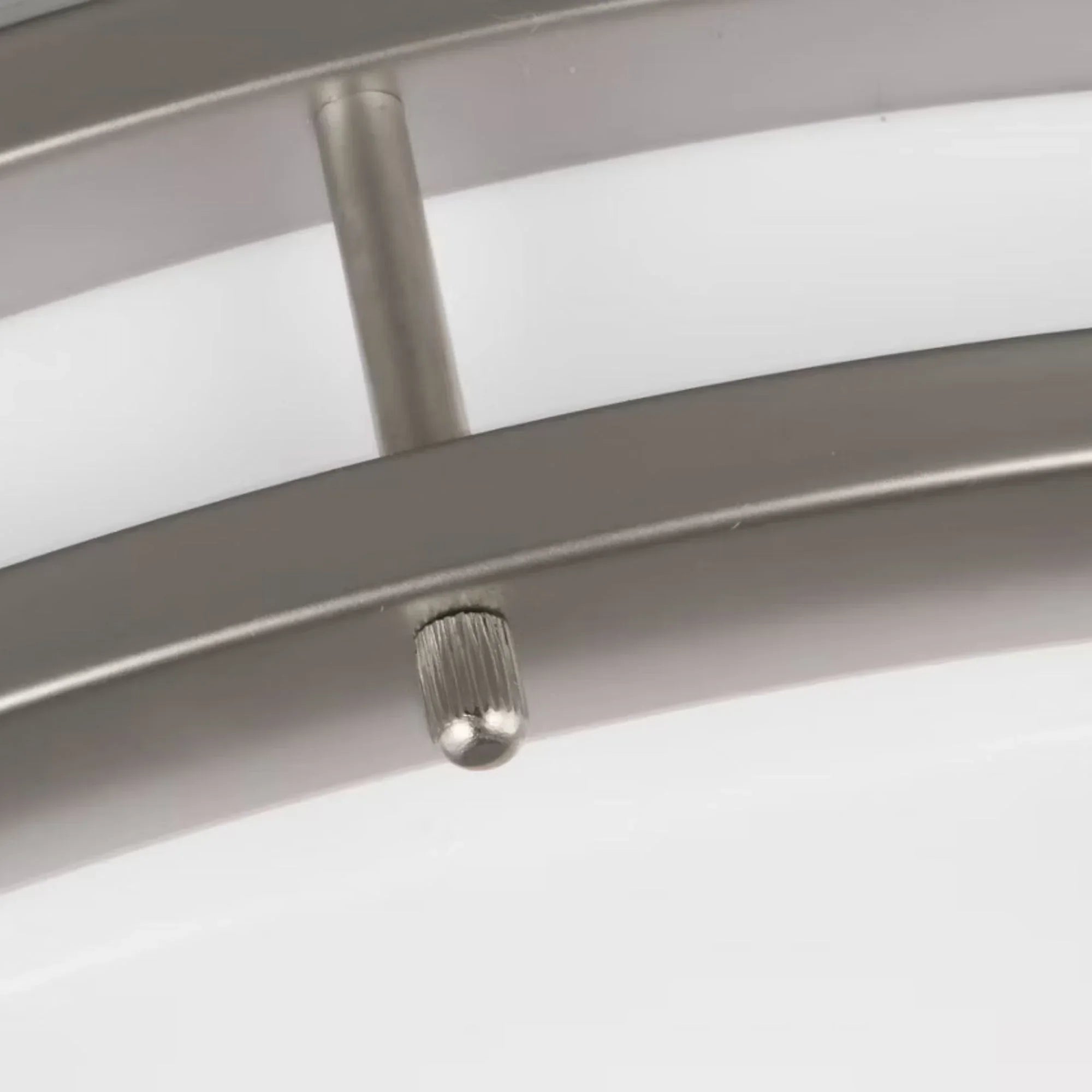 Mahone 18" Large LED Flush Mount, Painted Brushed Nickel Finish