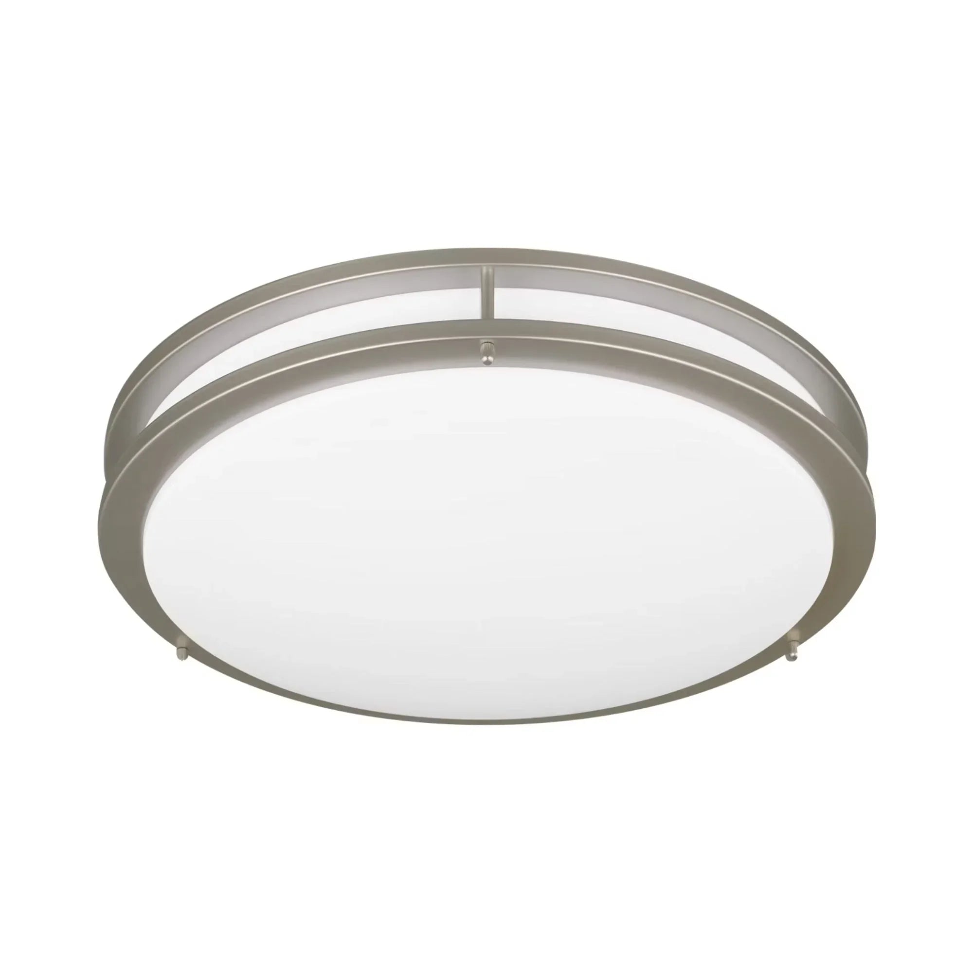 Mahone 18" Large LED Flush Mount, Painted Brushed Nickel Finish
