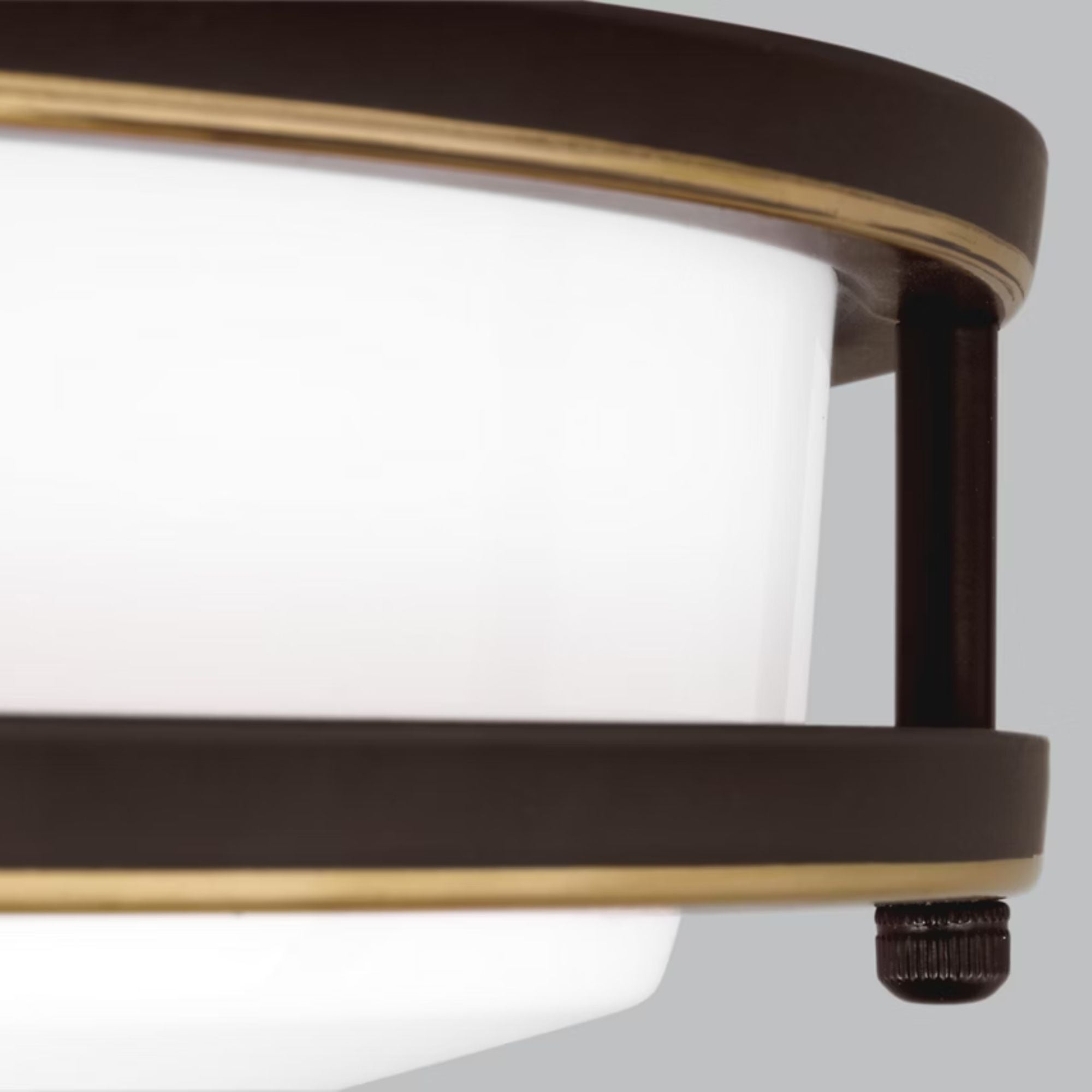 Mahone 32" Oval LED Flush Mount, Antique Bronze Finish