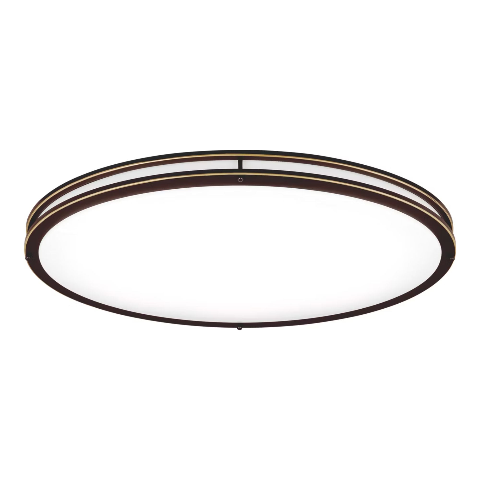 Mahone 32" Oval LED Flush Mount, Antique Bronze Finish