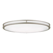 Mahone 32" Oval LED Flush Mount, Painted Brushed Nickel Finish