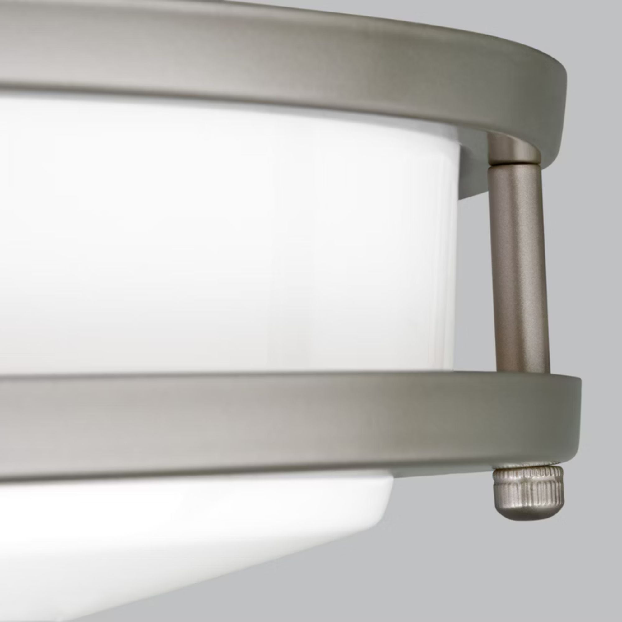 Mahone 32" Oval LED Flush Mount, Painted Brushed Nickel Finish