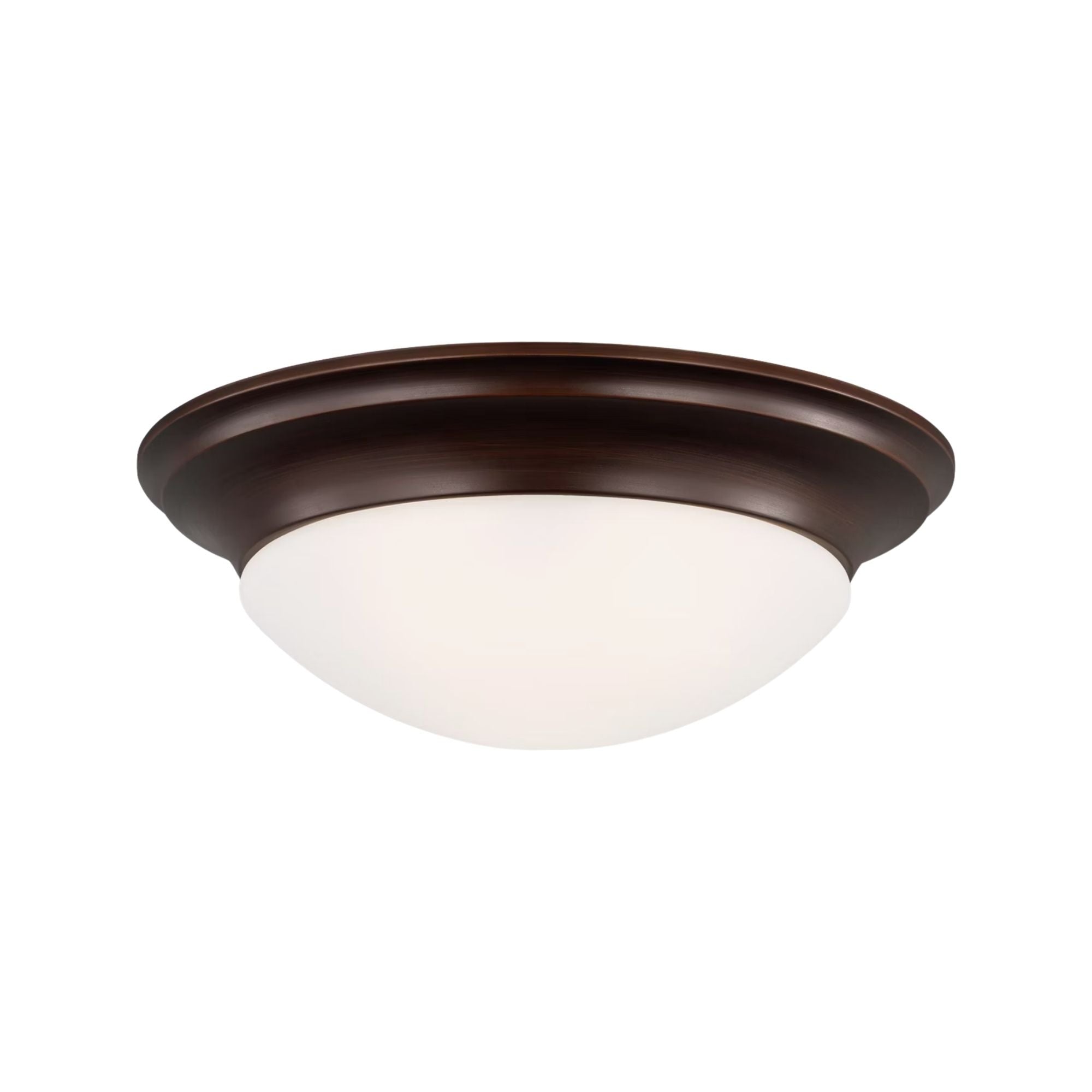 Nash 12" Flush Mount, Bronze Finish