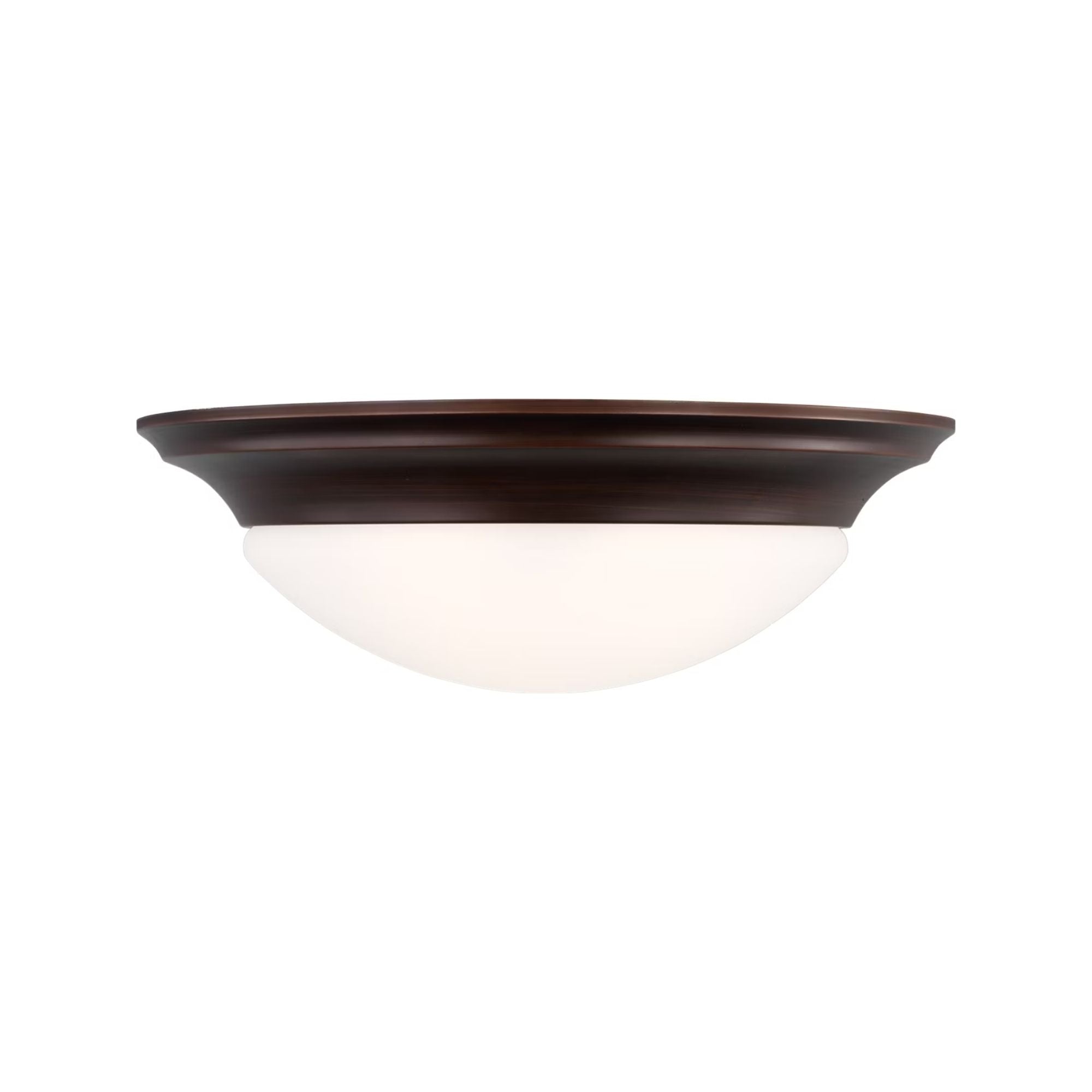 Nash 12" Flush Mount, Bronze Finish