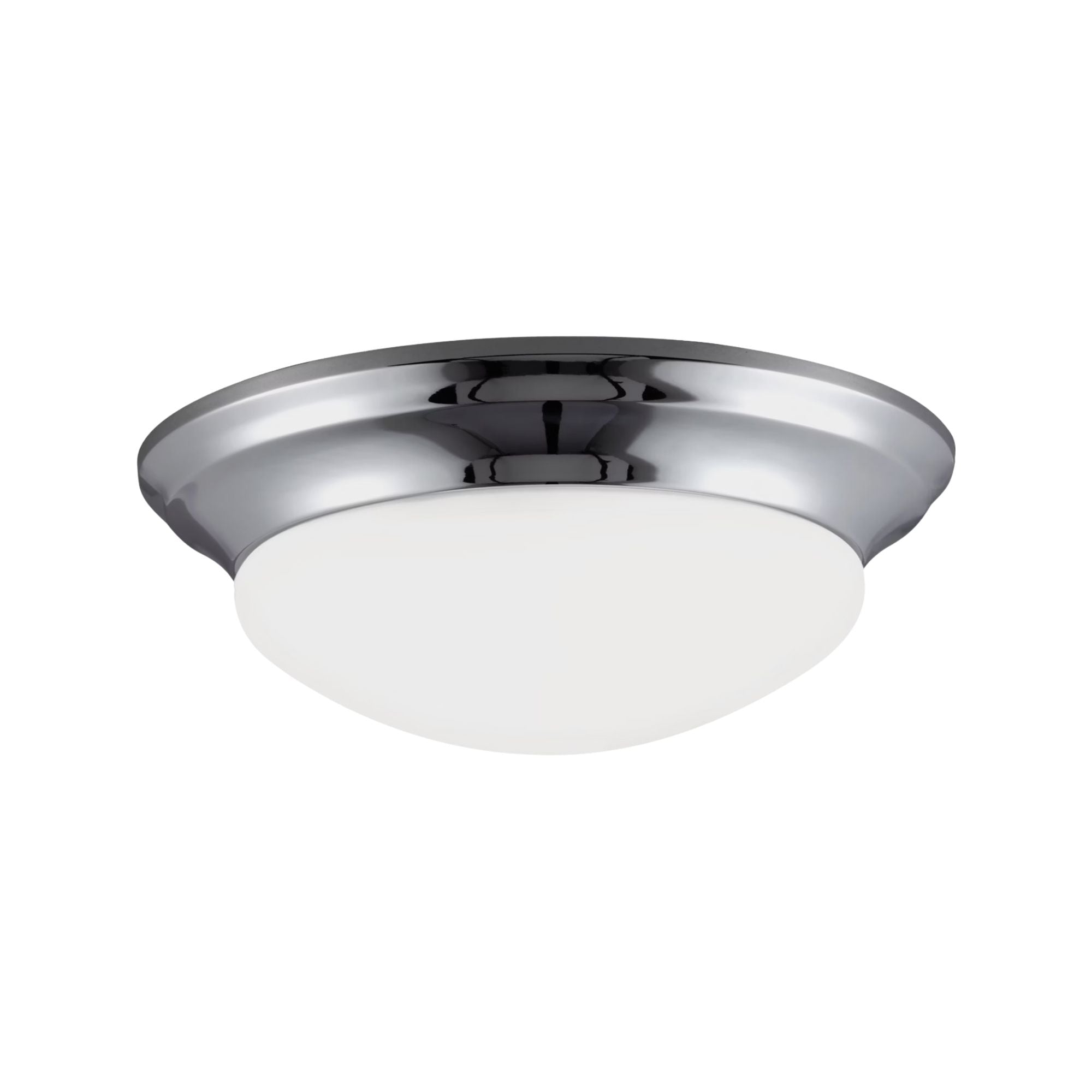 Nash 12" LED Flush Mount, Chrome Finish