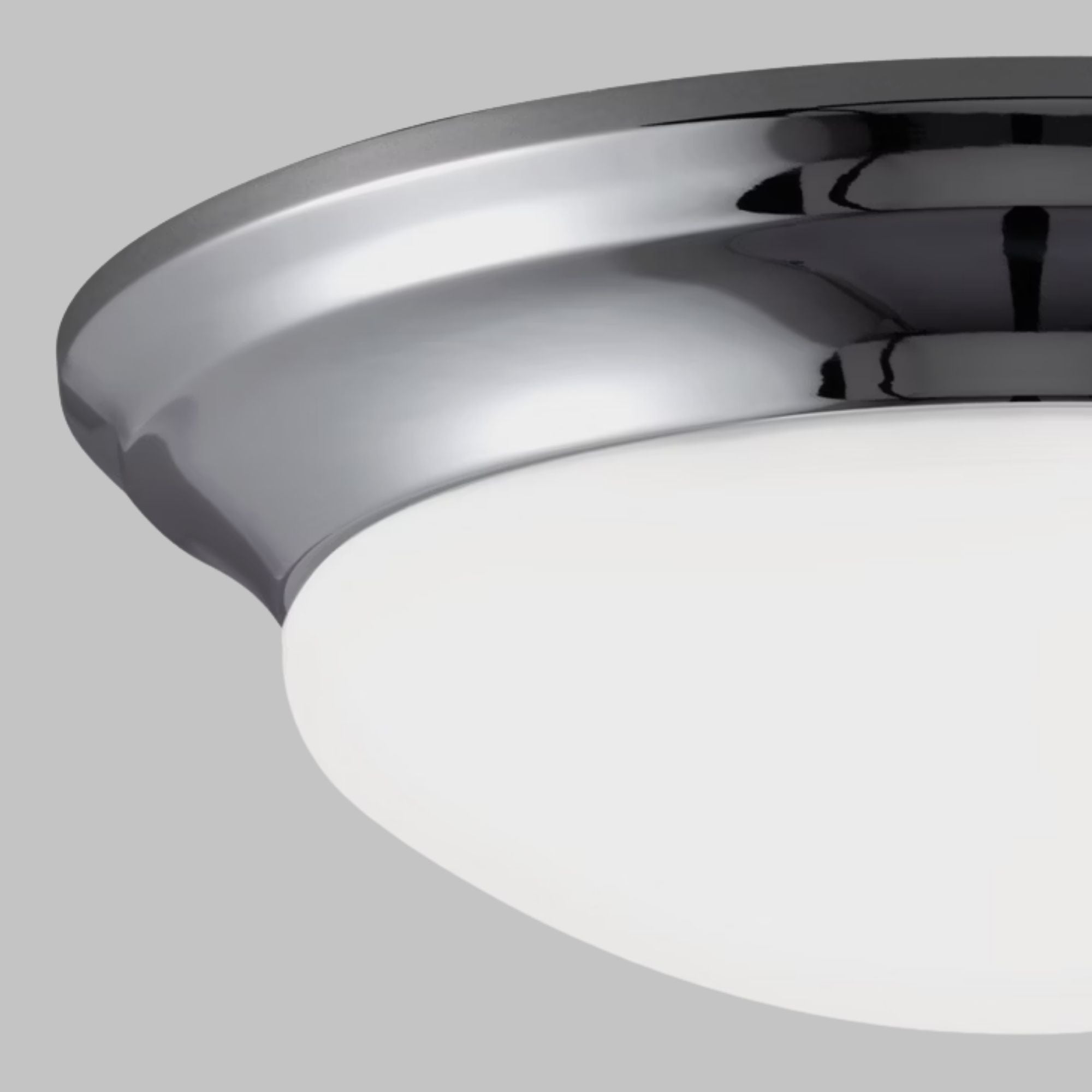 Nash 12" LED Flush Mount, Chrome Finish