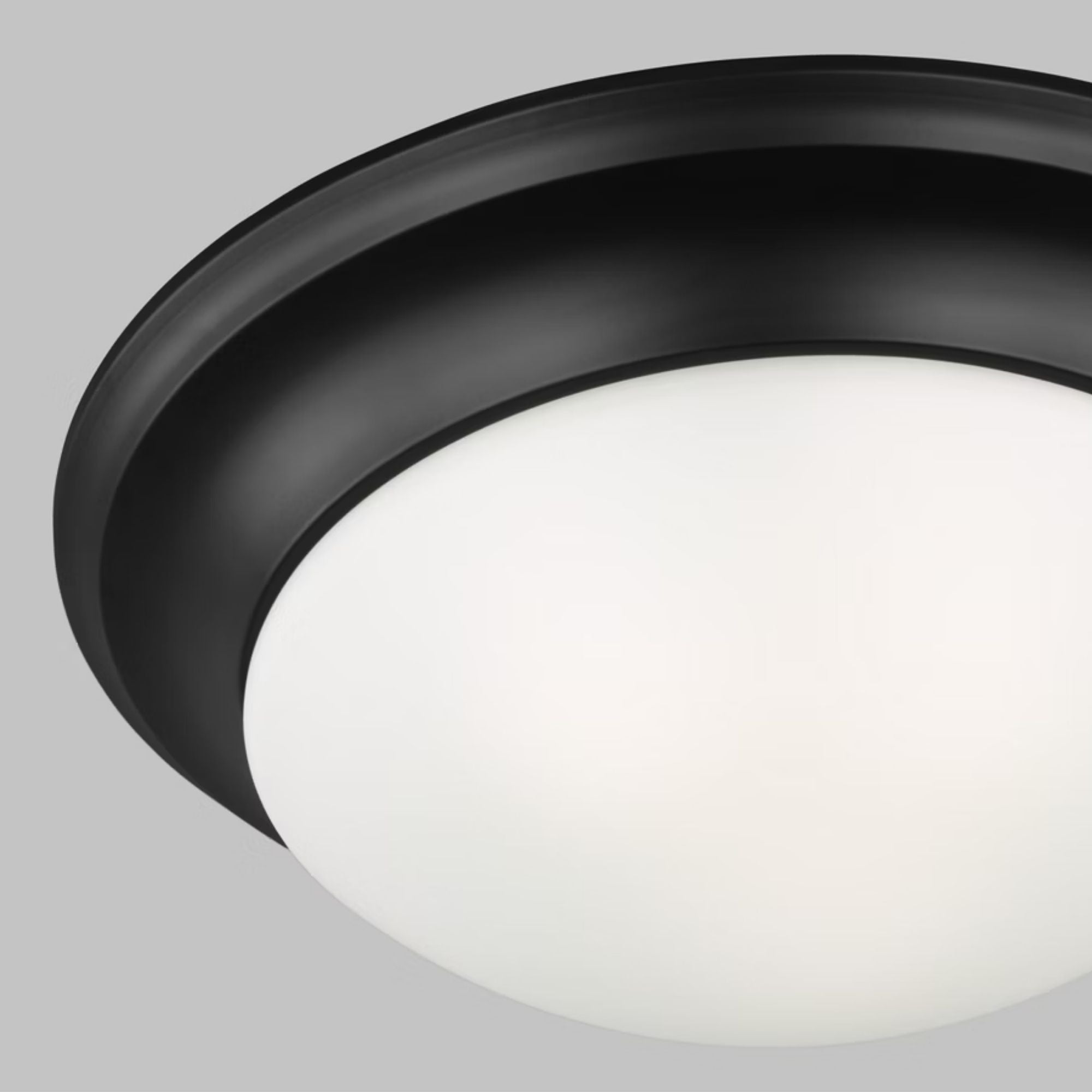 Nash 12" LED Flush Mount, Midnight Black Finish