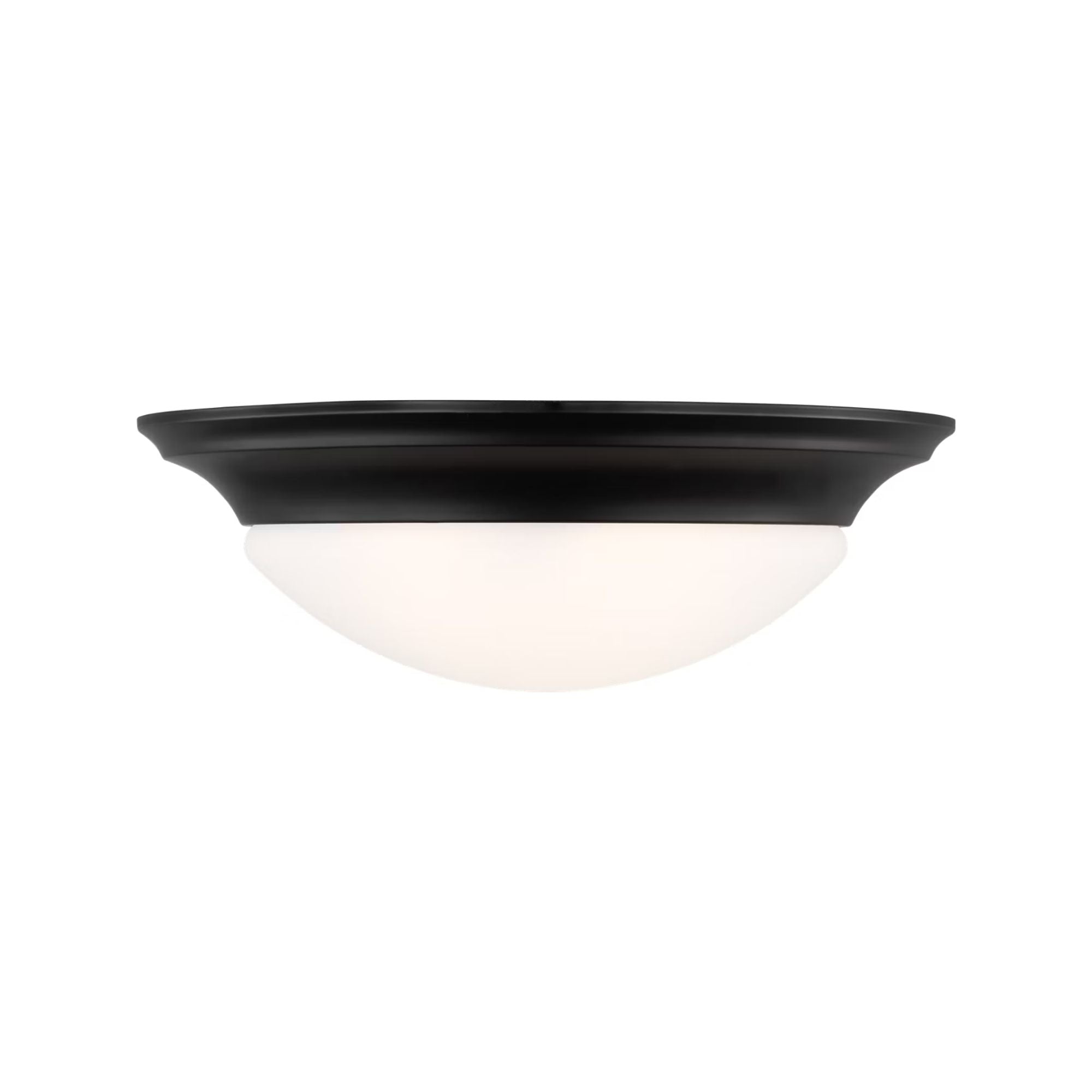 Nash 12" LED Flush Mount, Midnight Black Finish