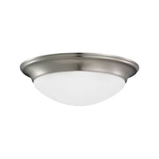 Nash 12" LED Flush Mount, Brushed Nickel Finish