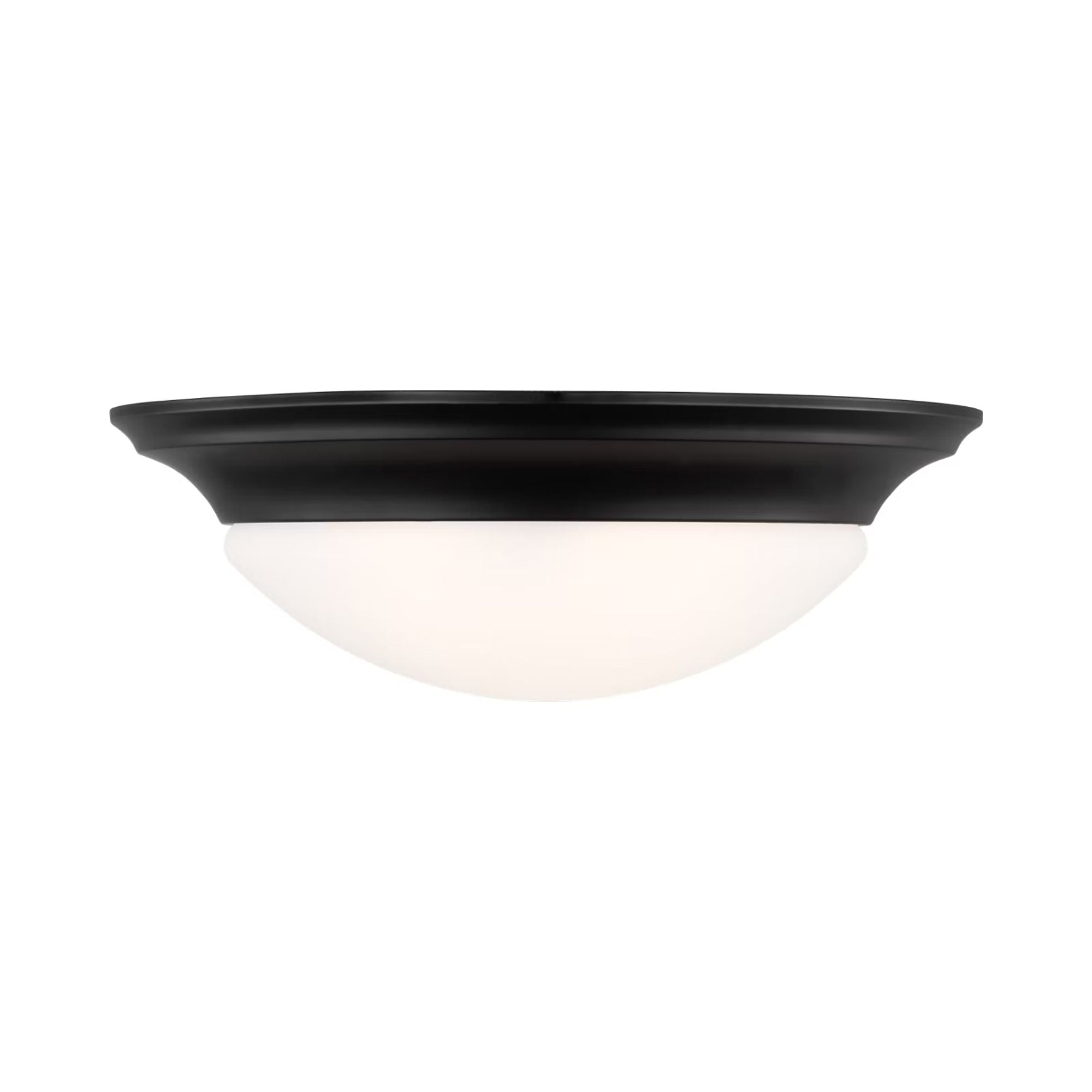 Nash 14" 2-Light Flush Mount, Midnight Black Finish
