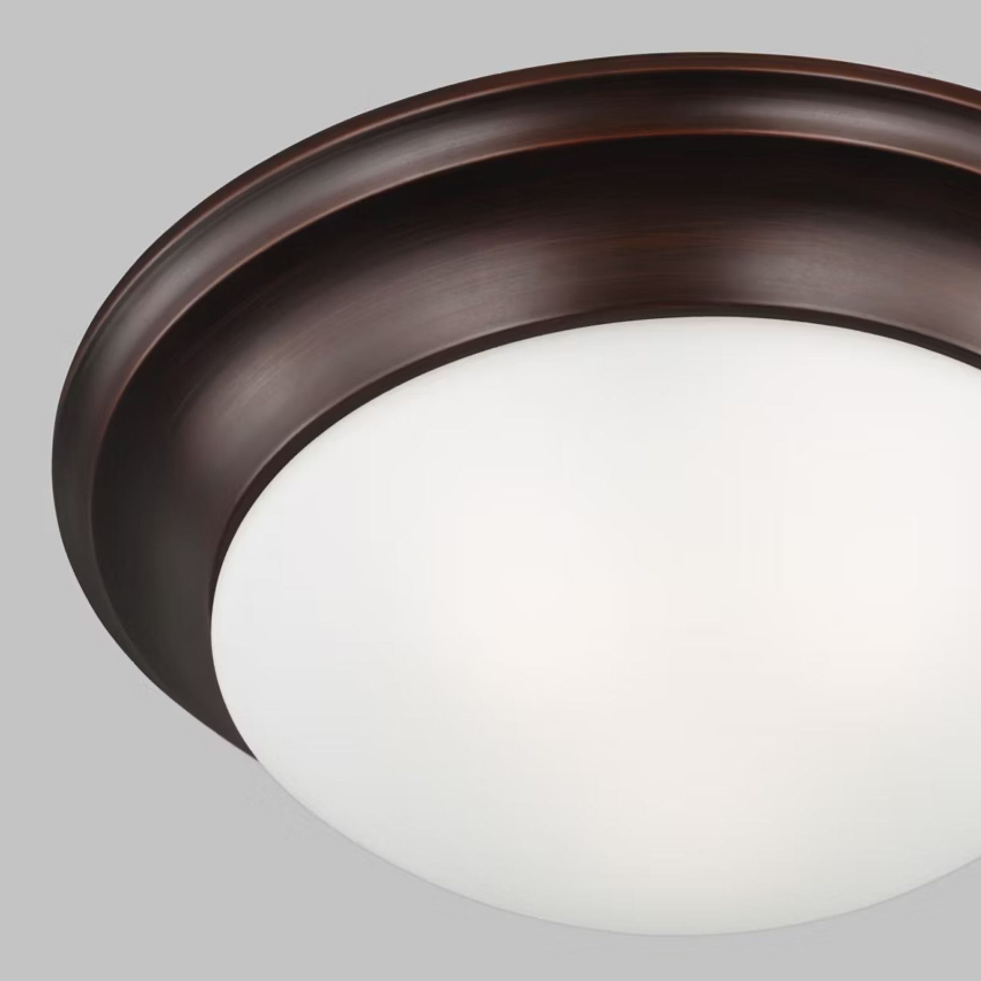 Nash 14" 2-Light Flush Mount, Bronze Finish