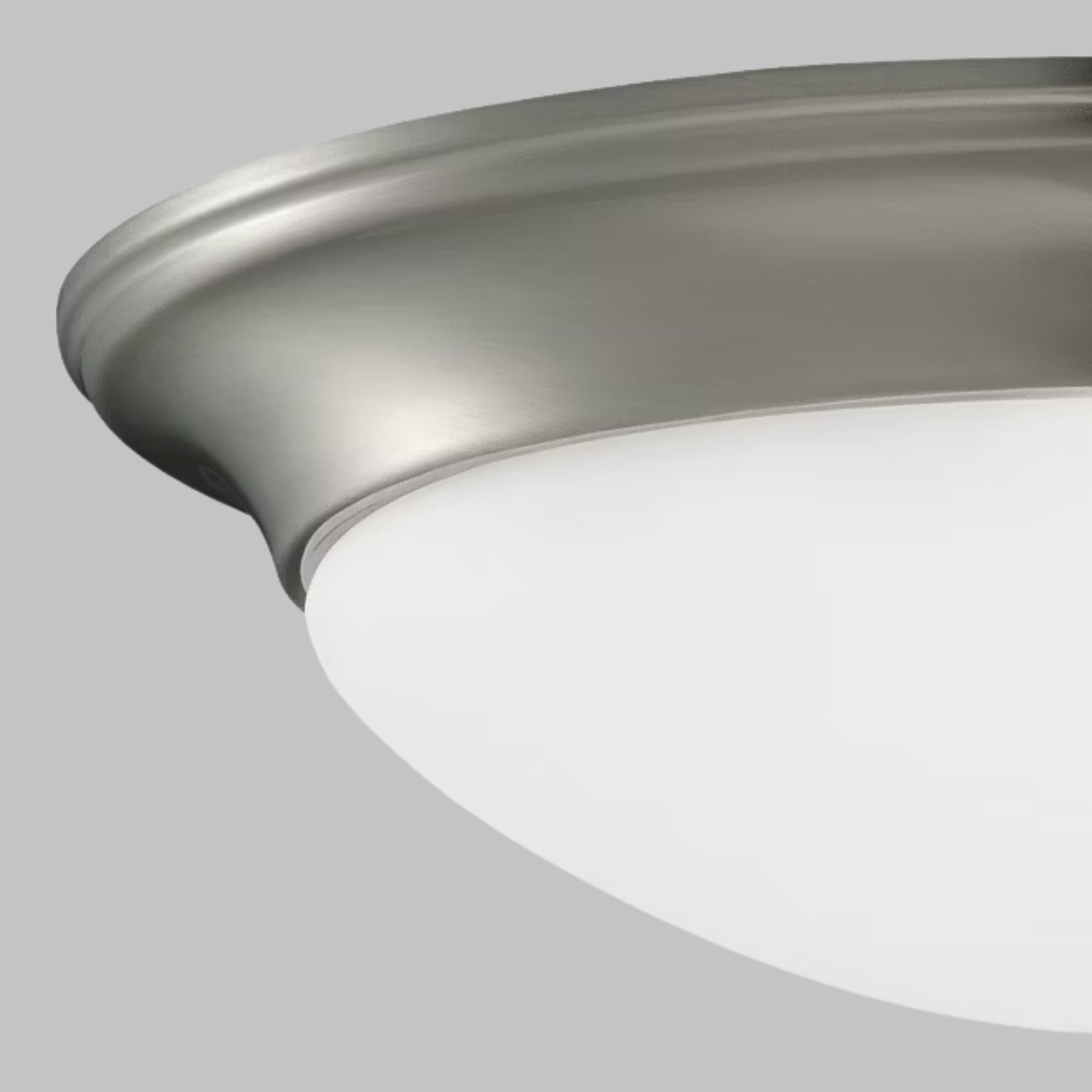 Nash 14" 2-Light Flush Mount, Brushed Nickel Finish