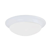 Nash 14" 2-Light LED Flush Mount, White Finish
