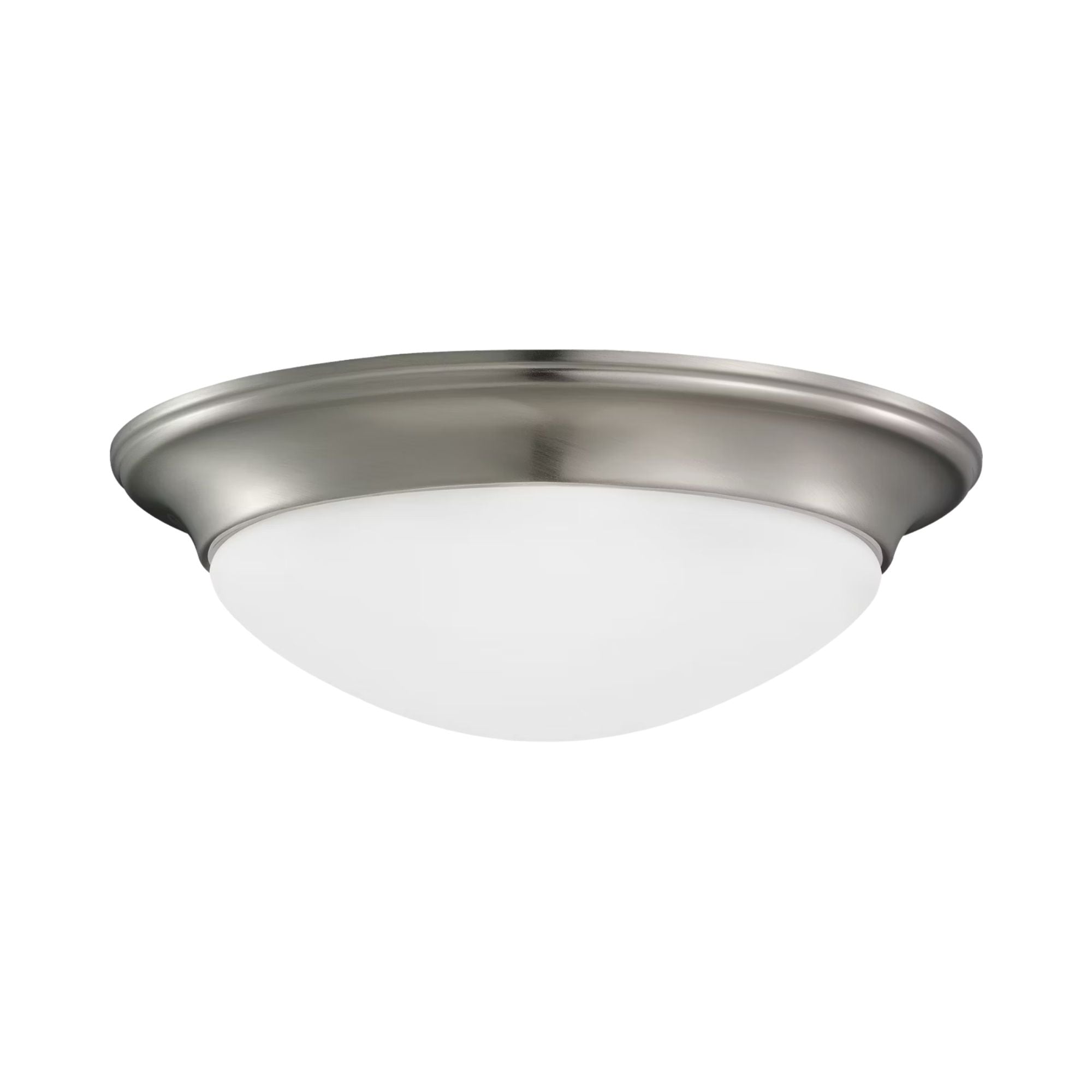Nash 14" 2-Light LED Flush Mount, Brushed Nickel Finish