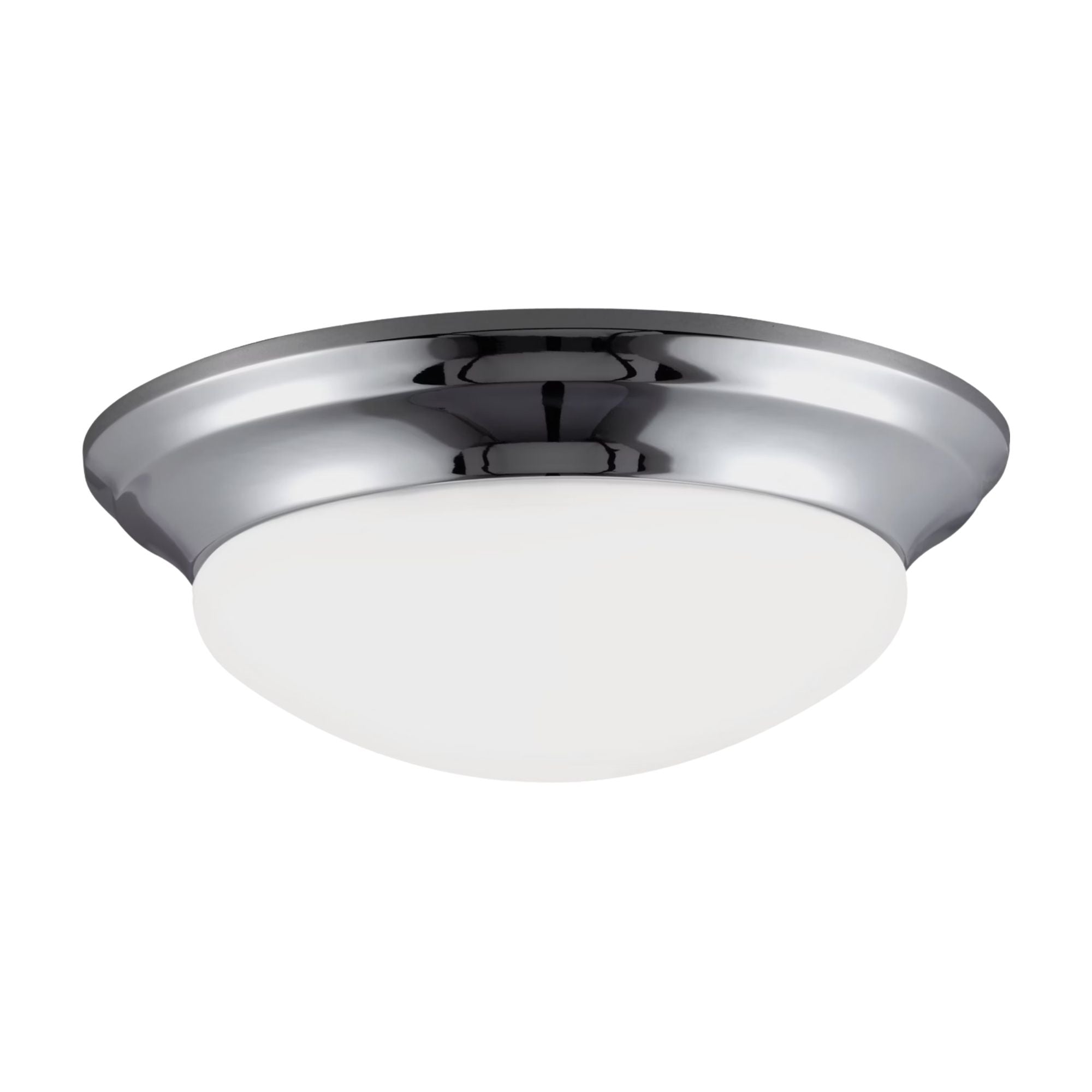 Nash 17" 3-Light Flush Mount, Chrome Finish