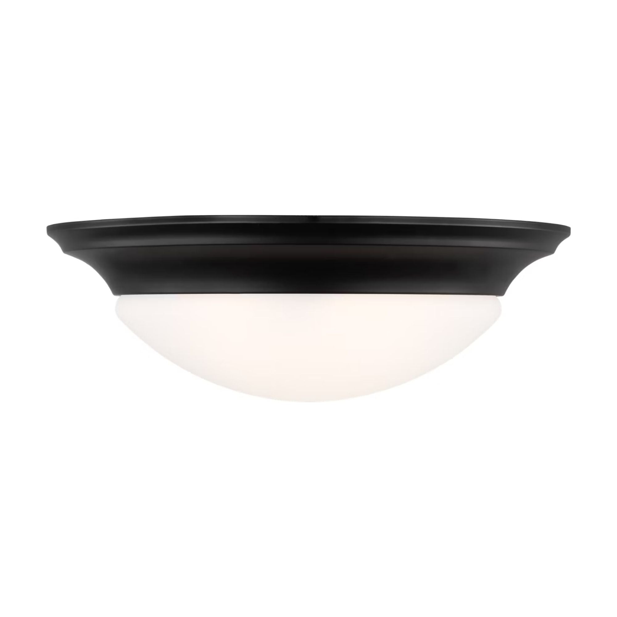 Nash 17" 3-Light LED Flush Mount, Midnight Black Finish