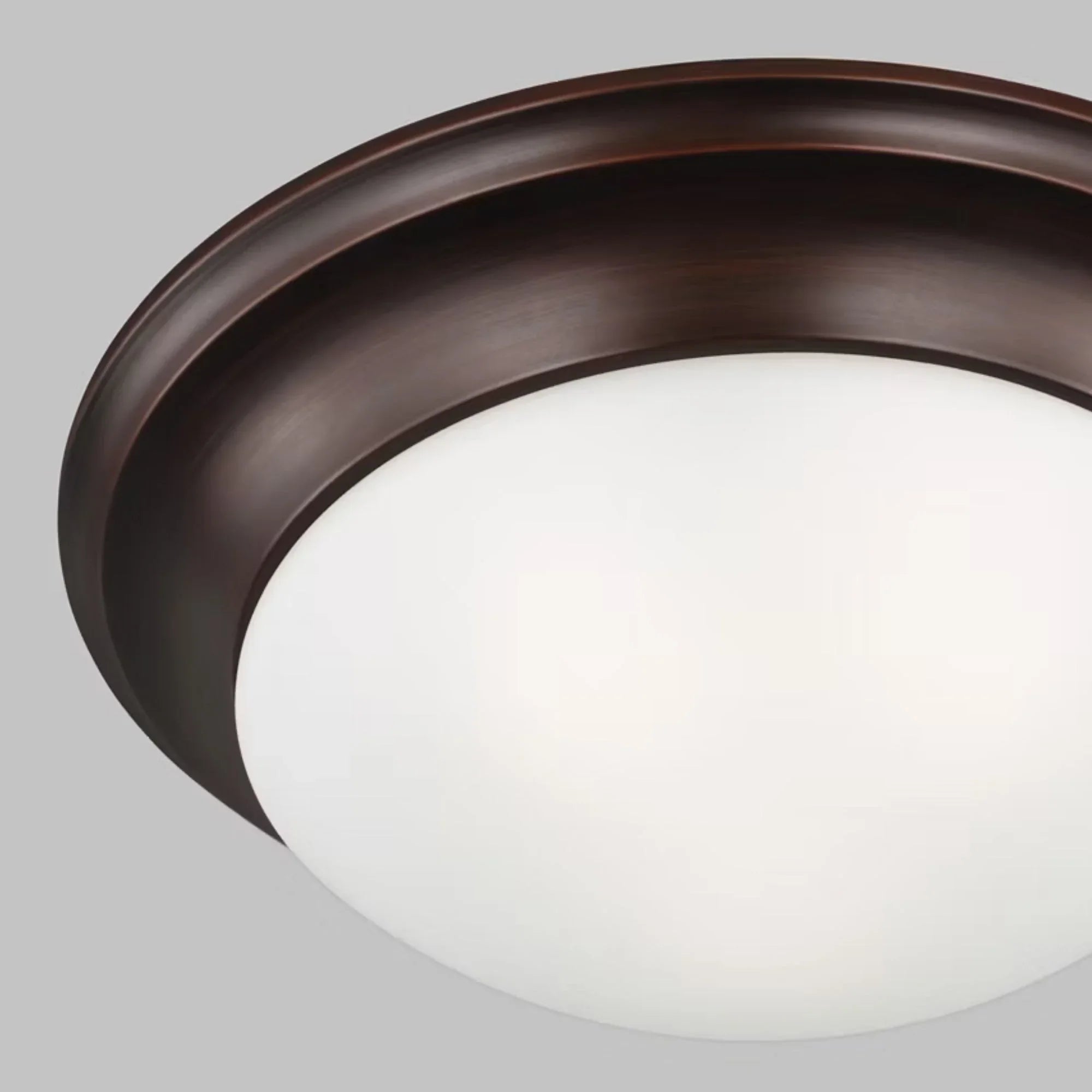 Nash 17" 3-Light LED Flush Mount, Bronze Finish