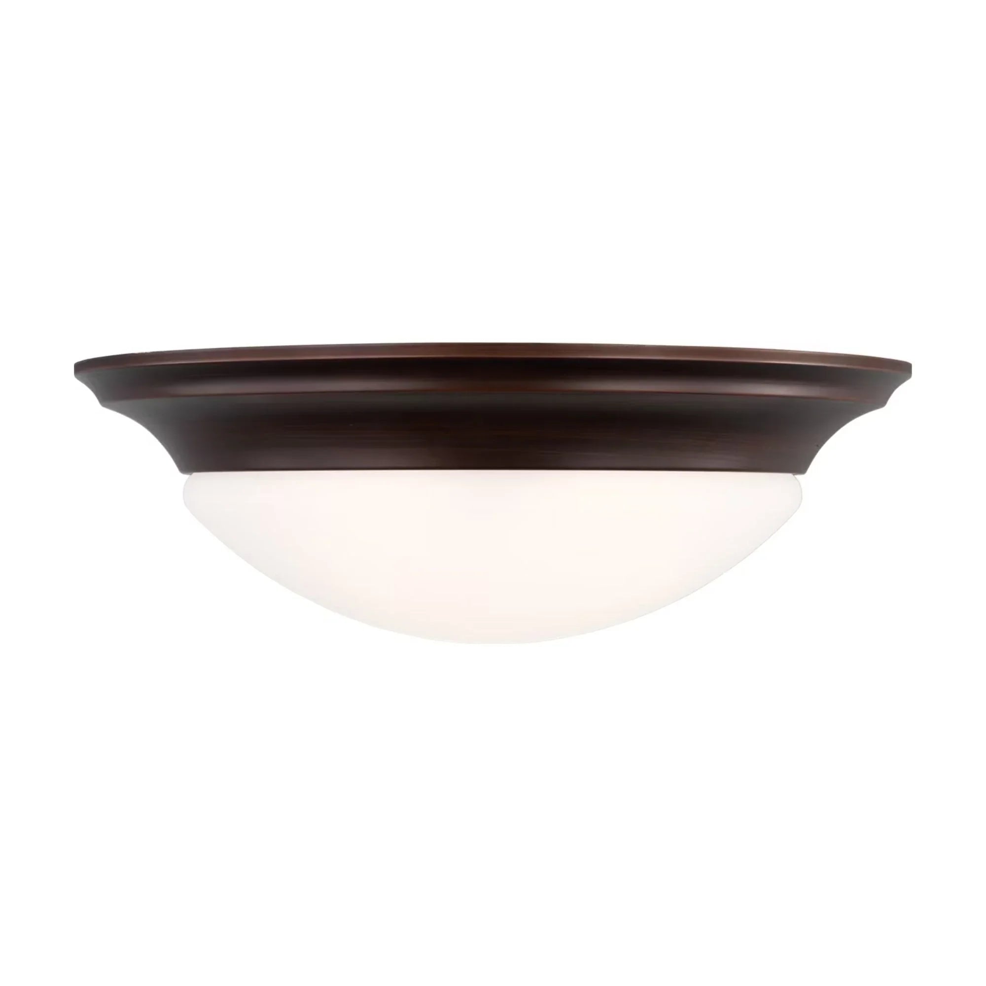 Nash 17" 3-Light LED Flush Mount, Bronze Finish