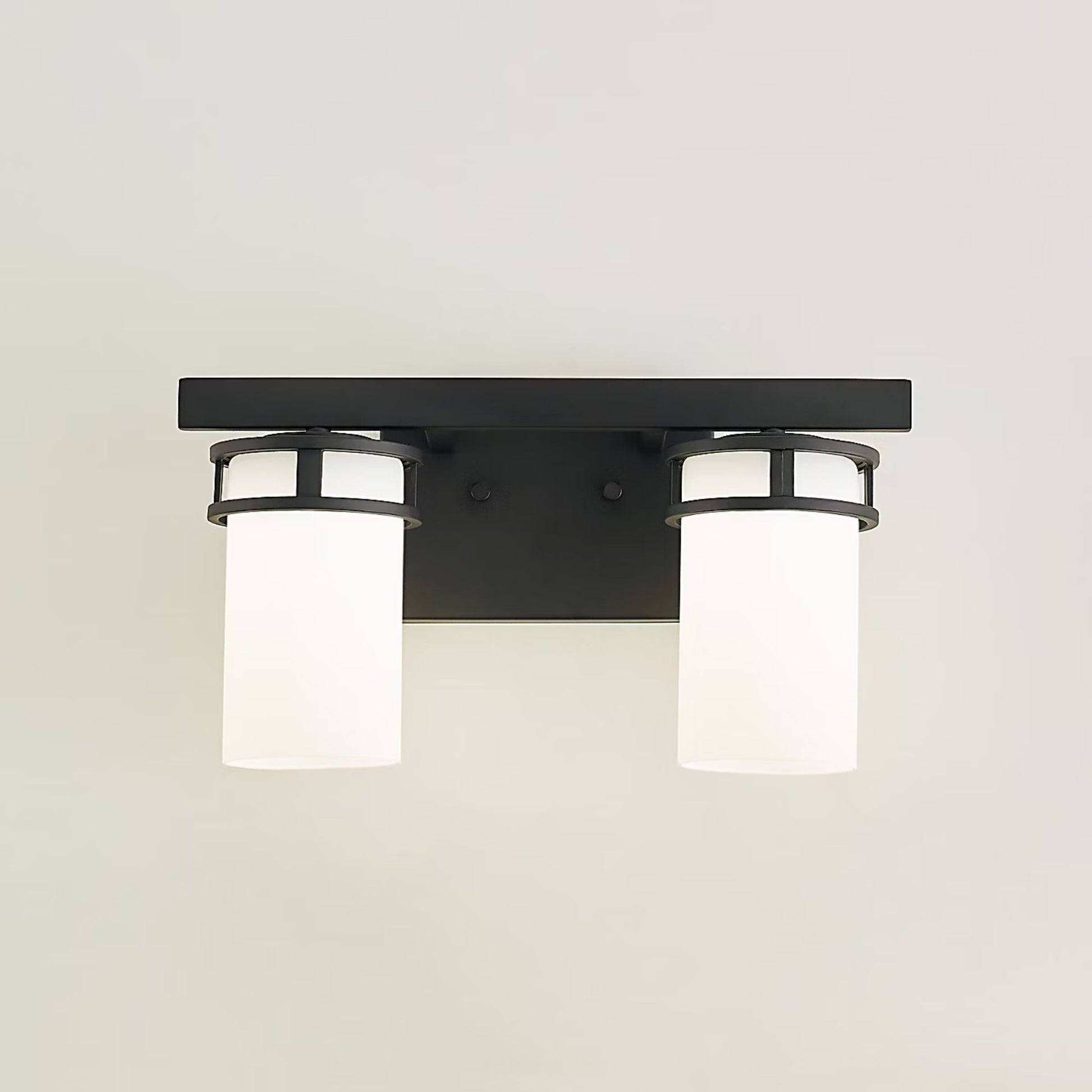 Generation Lighting - Robie 14" 2-Light LED Bath Sconce, Midnight Black Finish | Bees Lighting