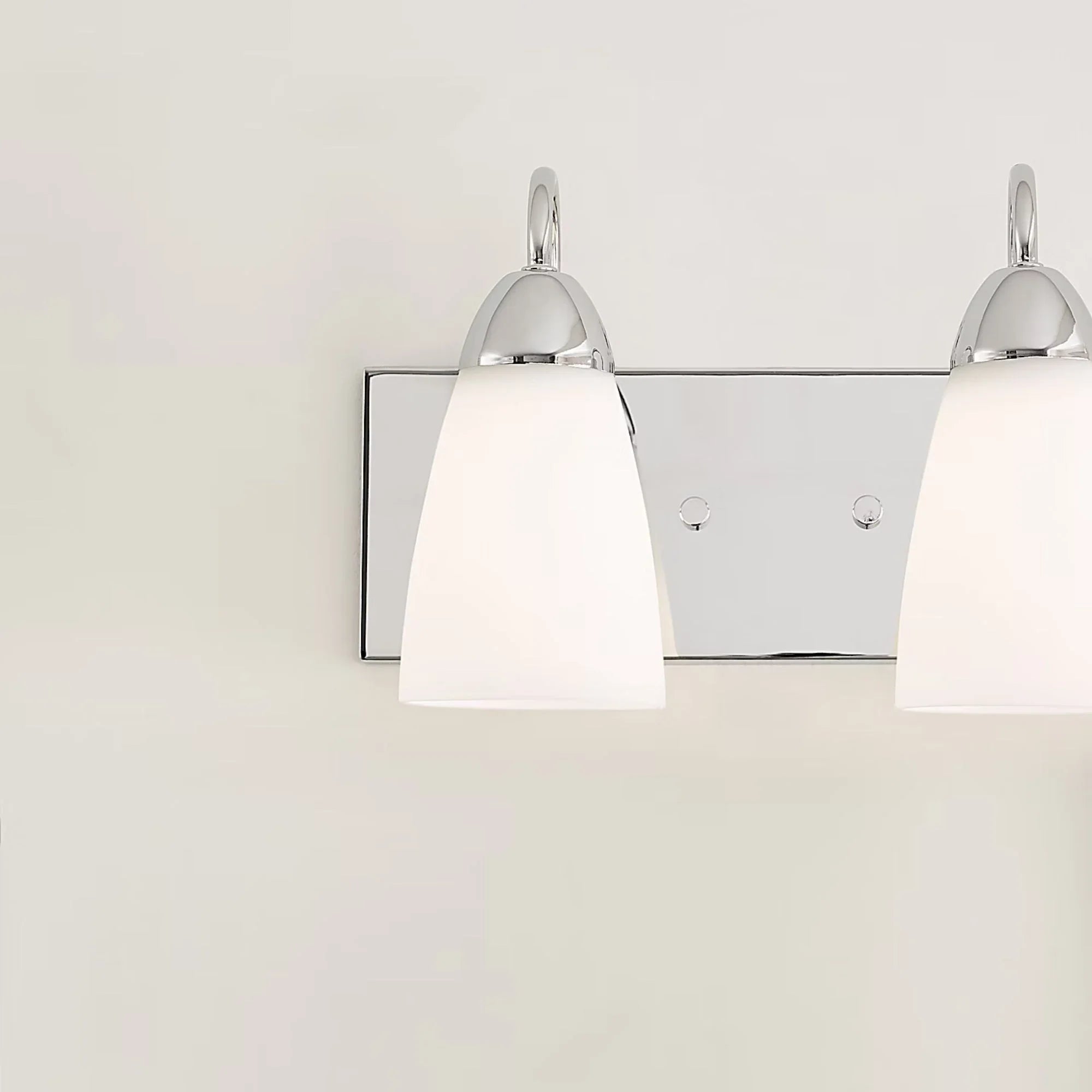 Seville 14" 2-Light Bathroom Vanity, Chrome Finish
