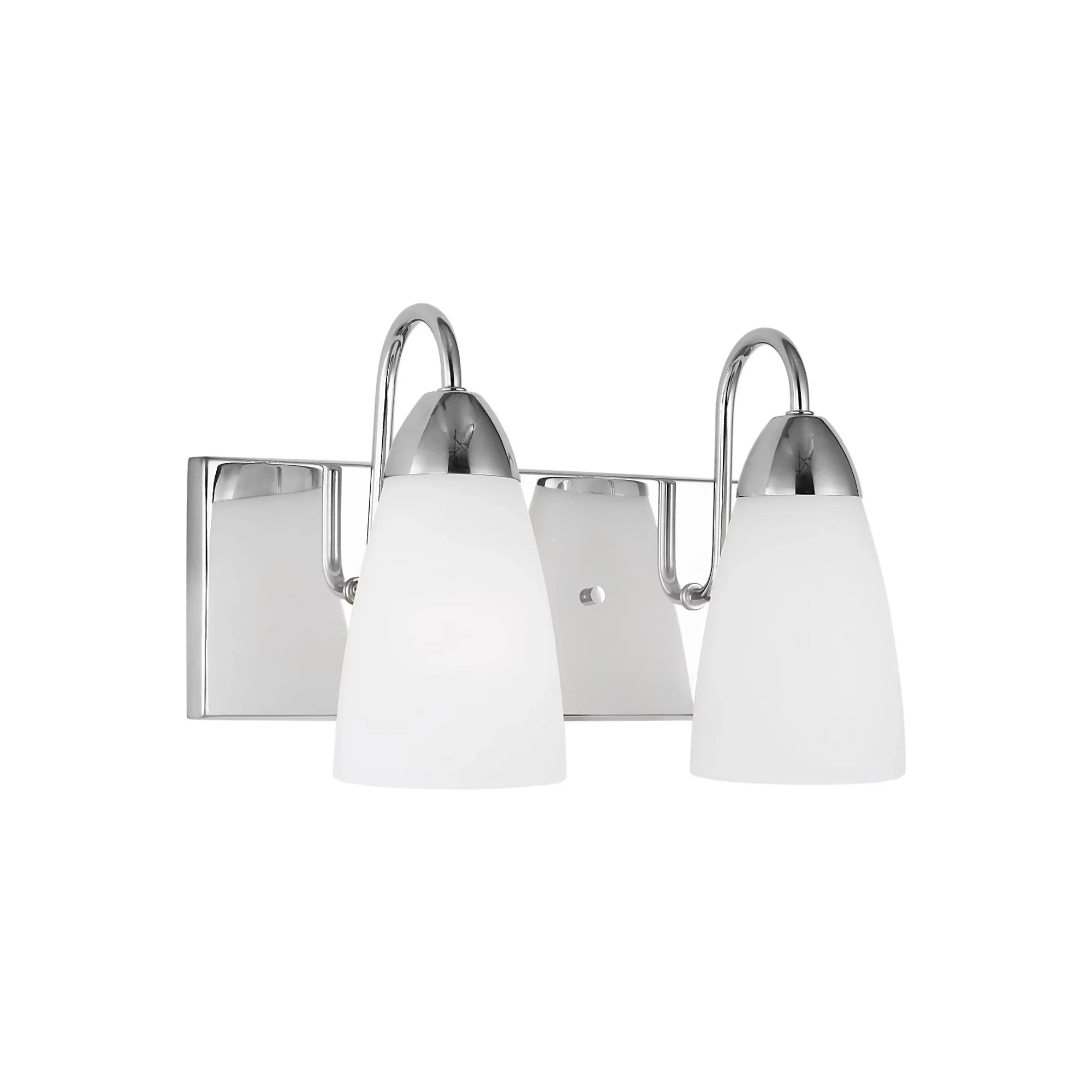 Seville 14" 2-Light Bathroom Vanity, Chrome Finish