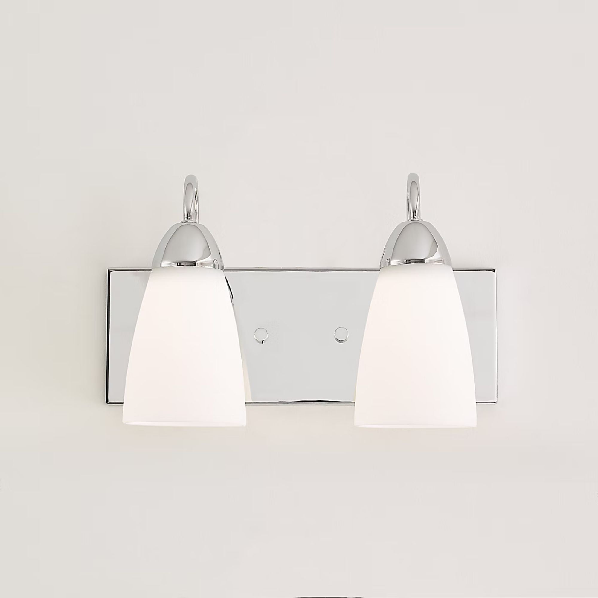 Seville 14" 2-Light LED Bathroom Vanity, Chrome Finish