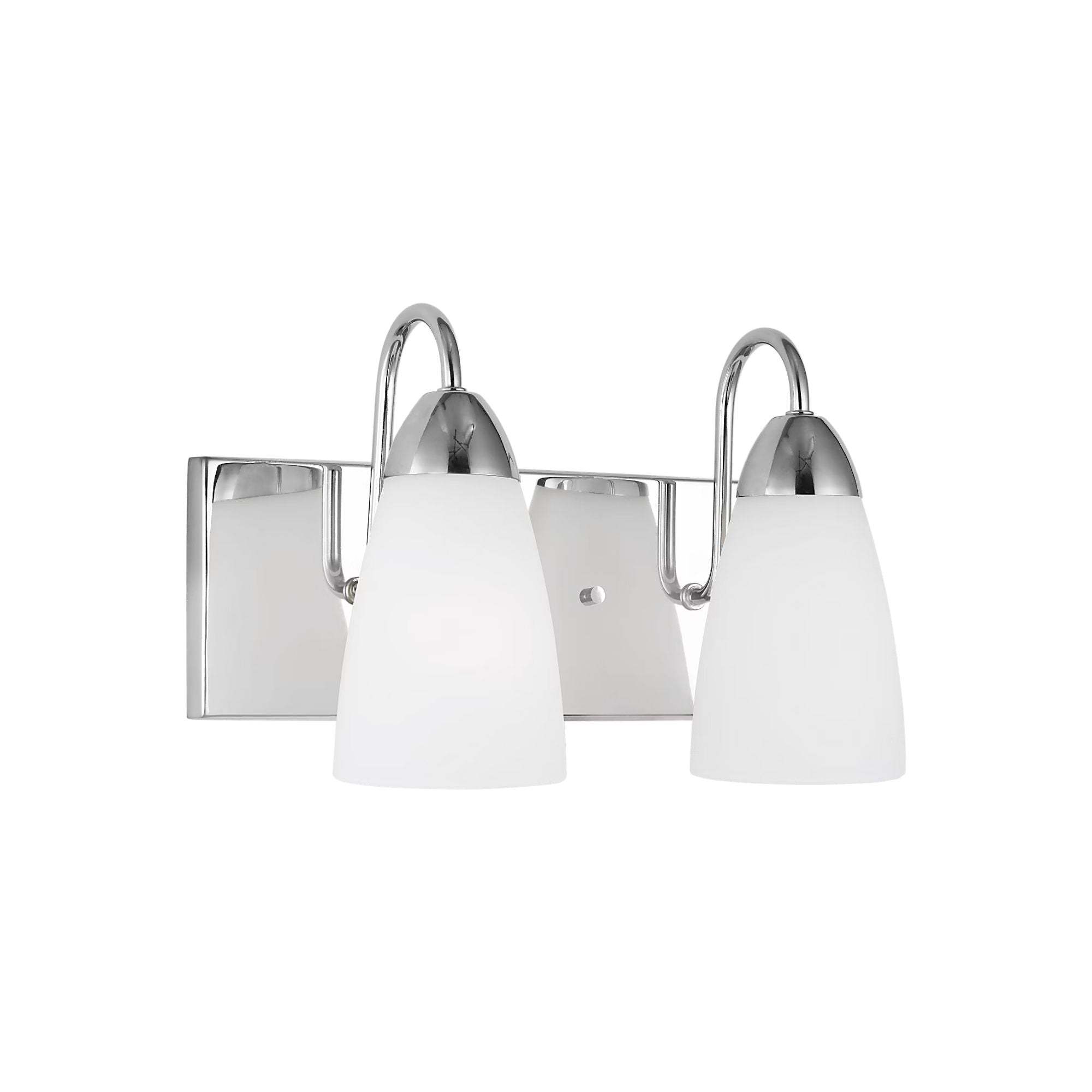 Seville 14" 2-Light LED Bathroom Vanity, Chrome Finish