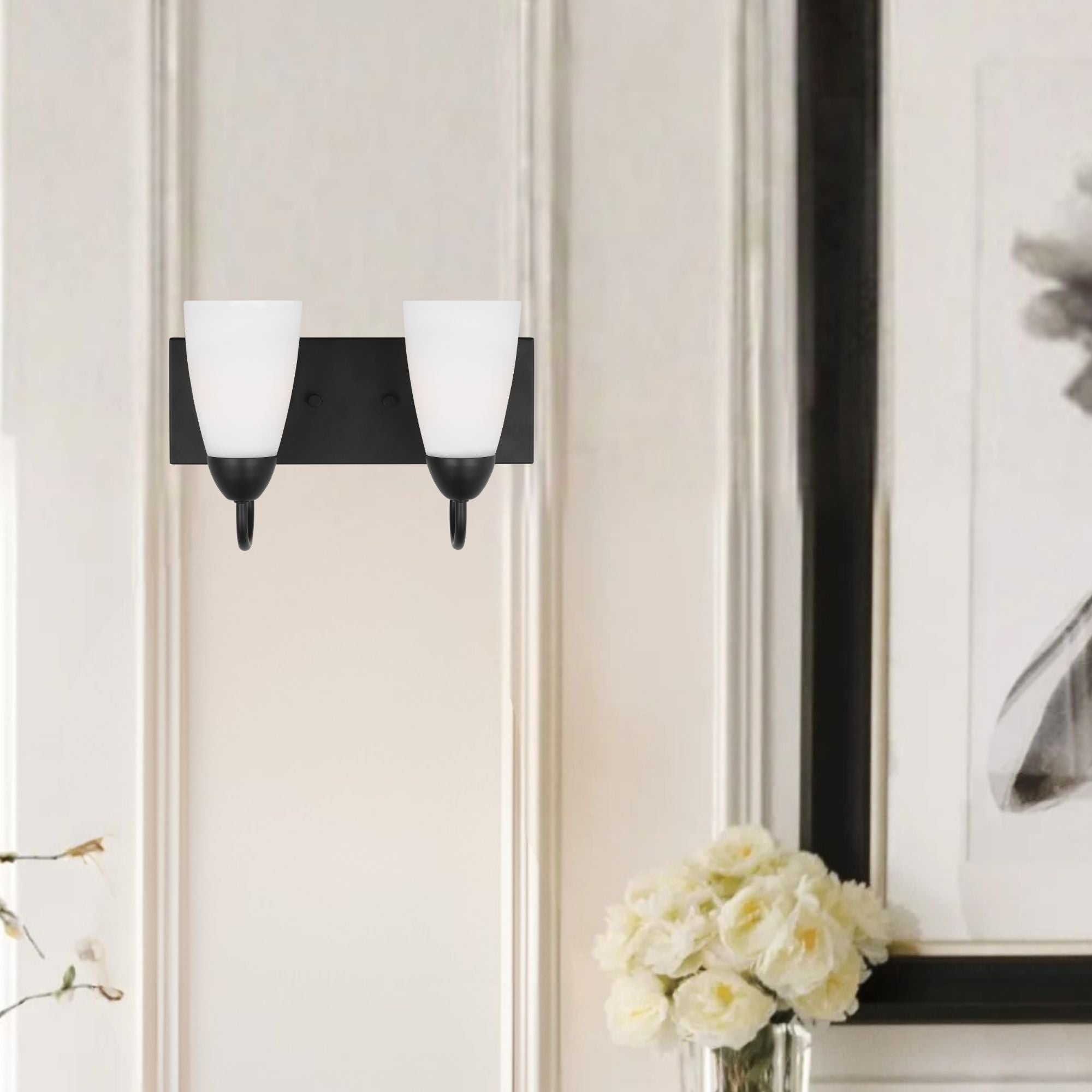 Seville 22" 2-Light LED Bathroom Vanity, Midnight Black Finish