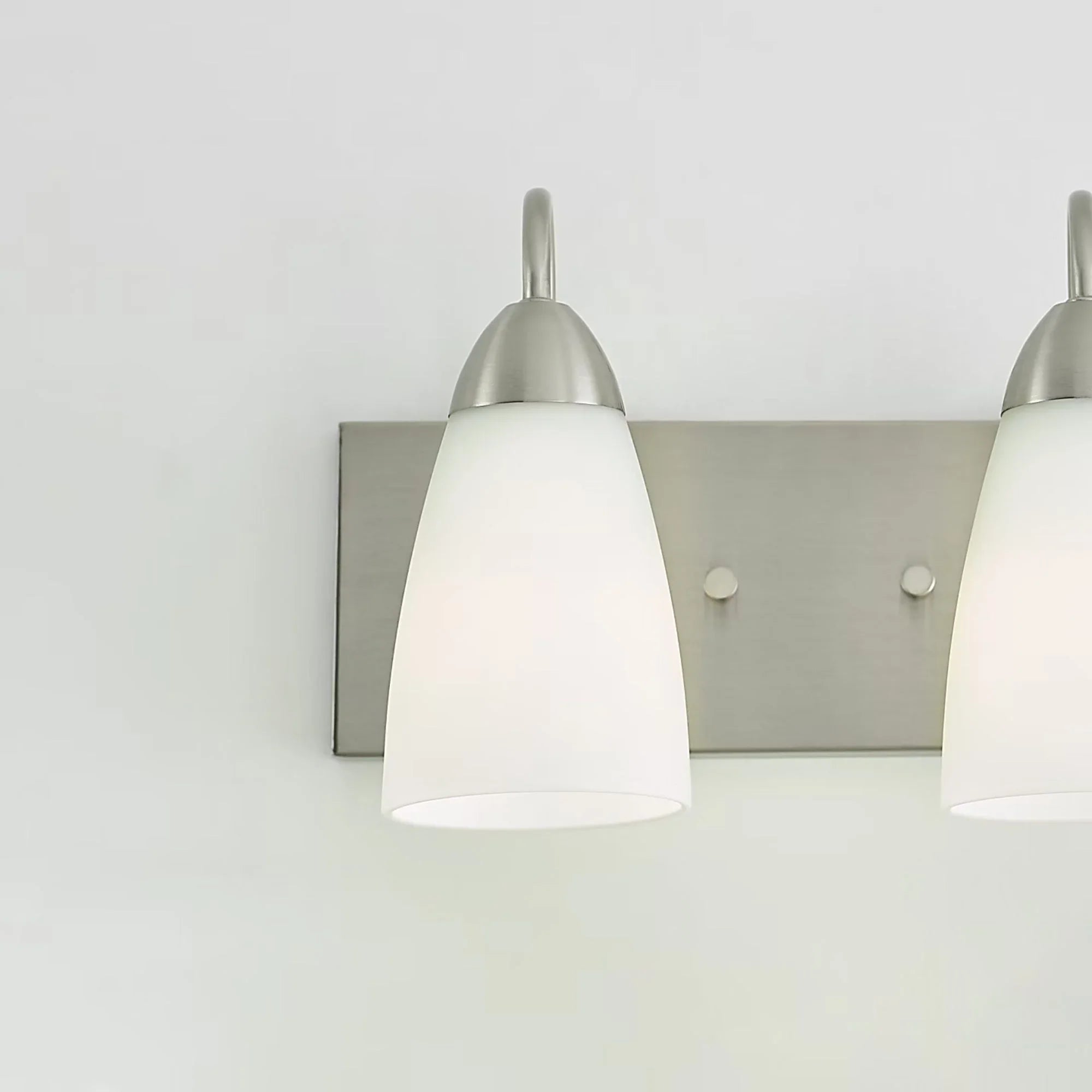 Seville 14" 2-Light LED Bathroom Vanity, Brushed Nickel Finish
