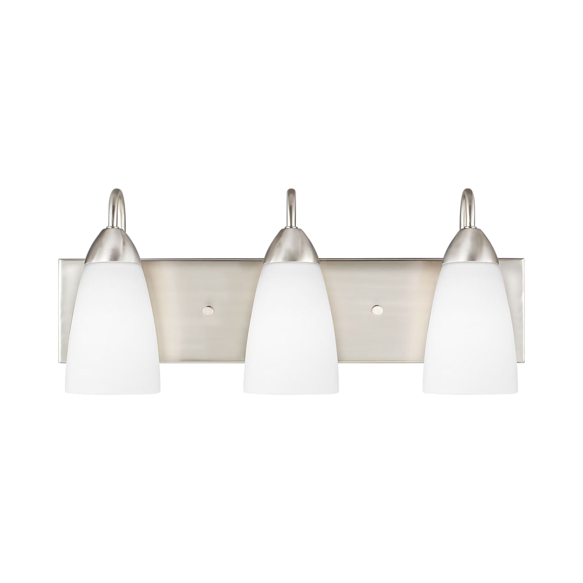 Seville 21" 3-Light Bathroom Vanity, Brushed Nickel Finish